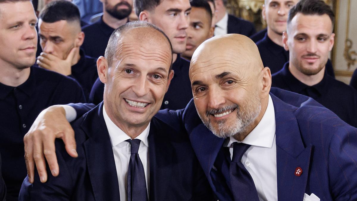 Punture, battute e (faticose) strette di mano: Allegri e Spalletti, toscani "conoscenti"