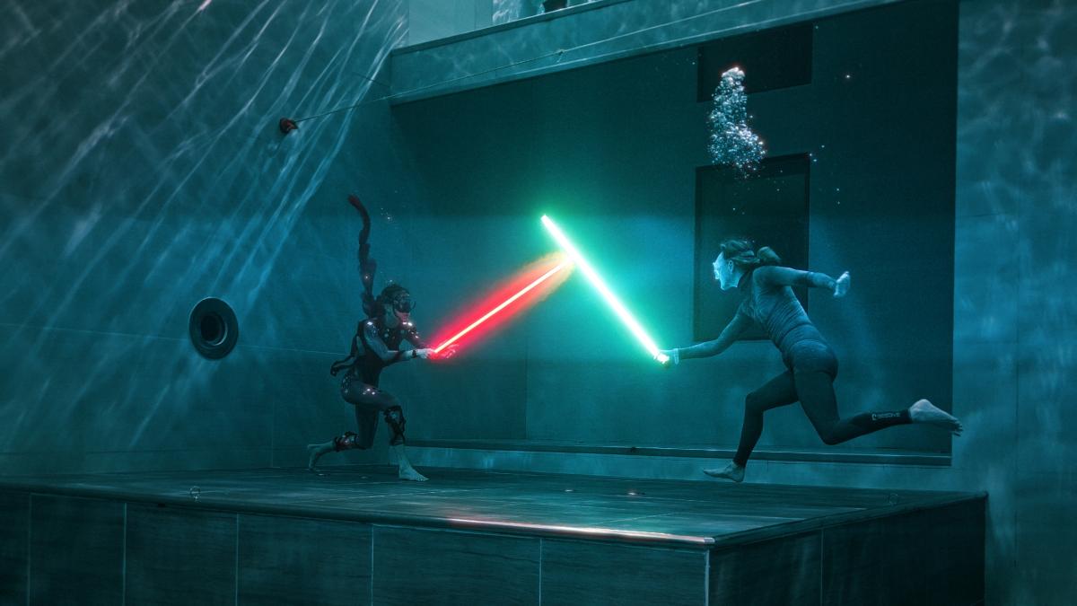 Star Wars Day, due Jedi sott’acqua: Alessia Zecchini e il duello alla spada laser