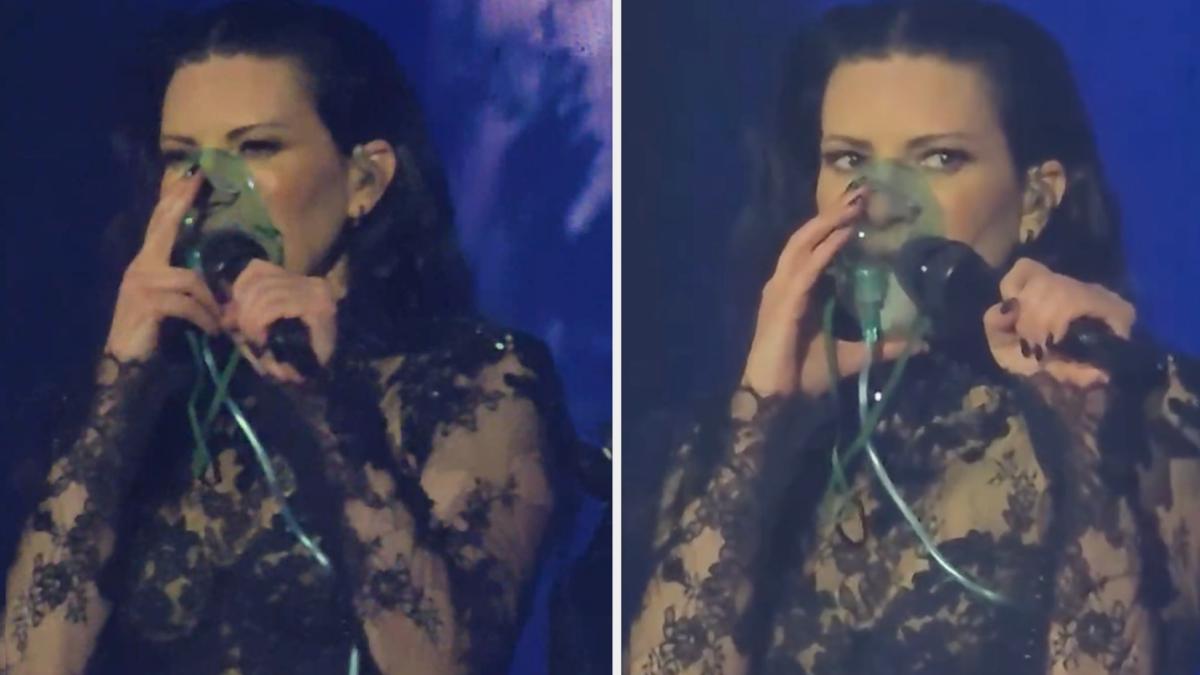 Laura Pausini, paura al concerto: chiede la maschera d’ossigeno sul palco