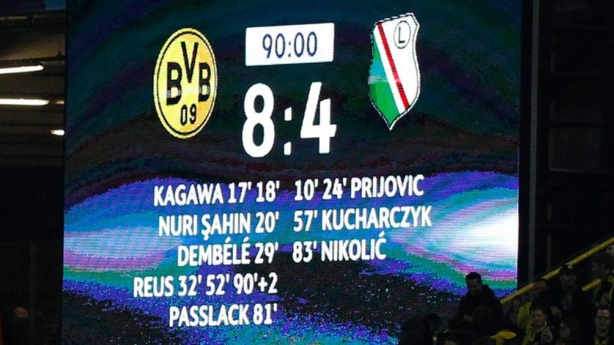 Il 5-4 nella storia? Sì, ma quella volta che Dortmund-Legia Varsavia finì 8-4... Le sfide con più gol