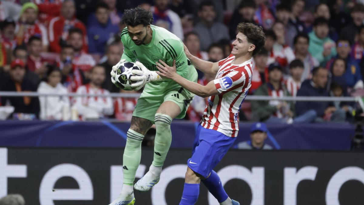 Atletico-Arsenal, le pagelle: Raya para tutto, 8. Giuliano Simeone in difficoltà: 5