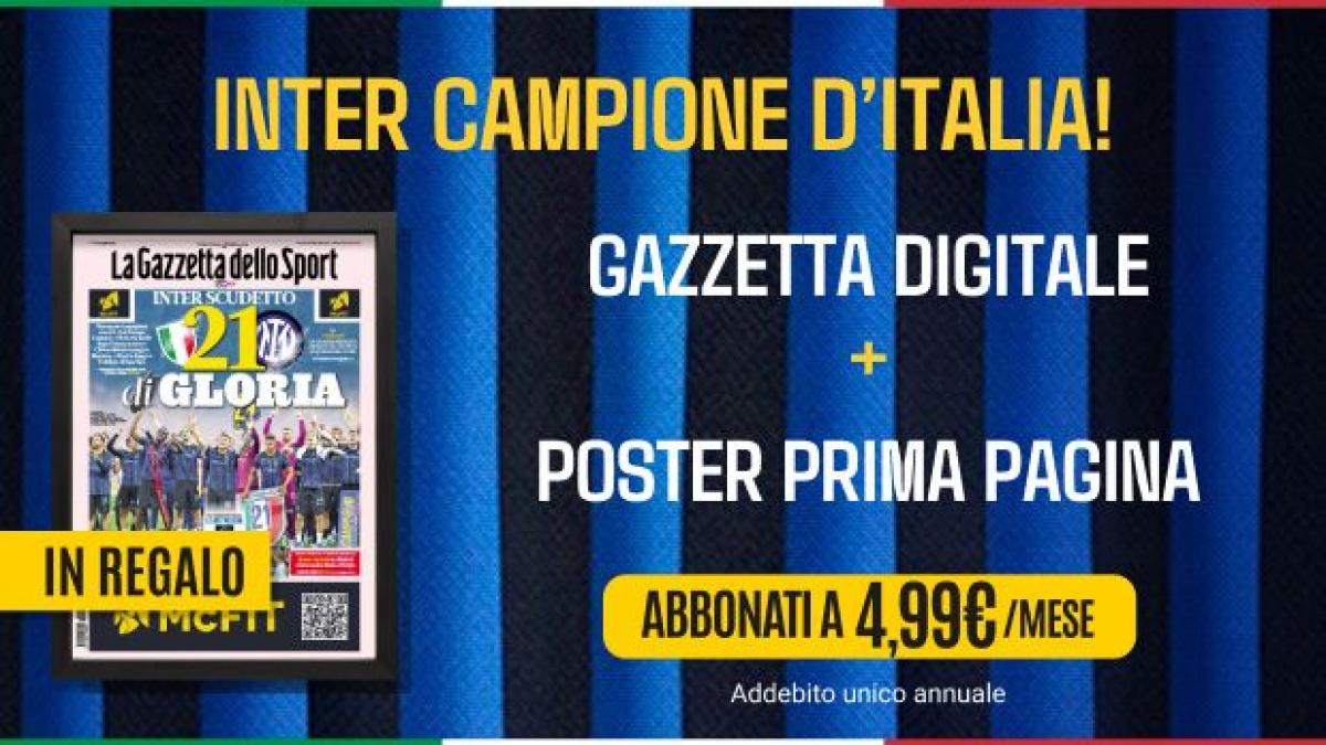 Festeggia lo scudetto dell'Inter con una promo speciale: un anno di G+ a partire da 4,99€ al mese