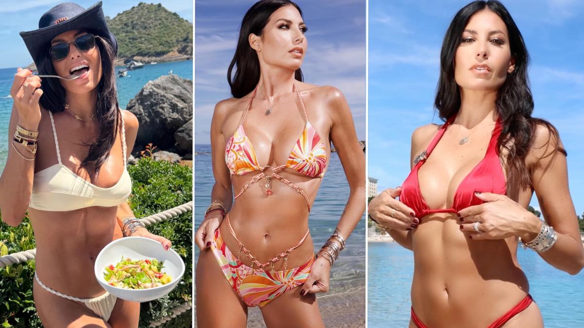 Elisabetta Gregoraci, vacanze sexy in Toscana tra bikini e spaghettate