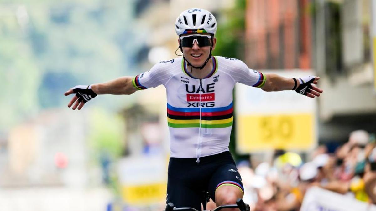 Giro di Svizzera, Pogacar torna a modo suo: assolo di 70 km, è subito leader
