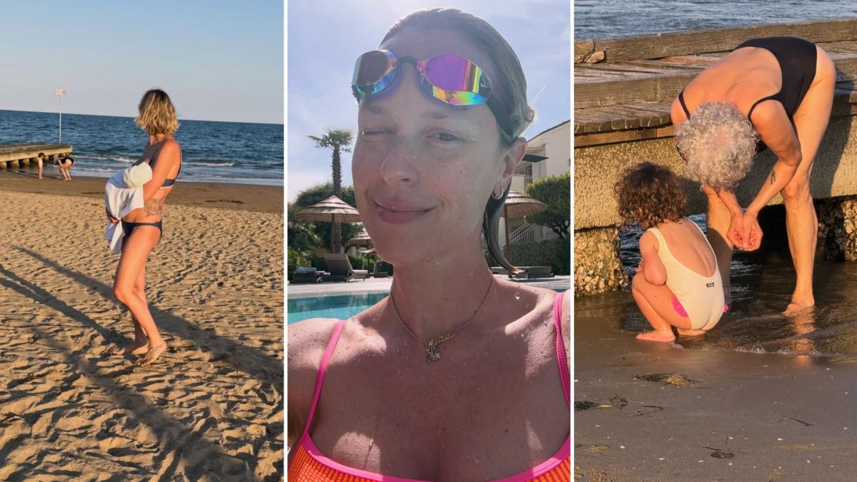 Federica Pellegrini al mare con la piccola Rachele per la prima volta: le foto sono dolcissime