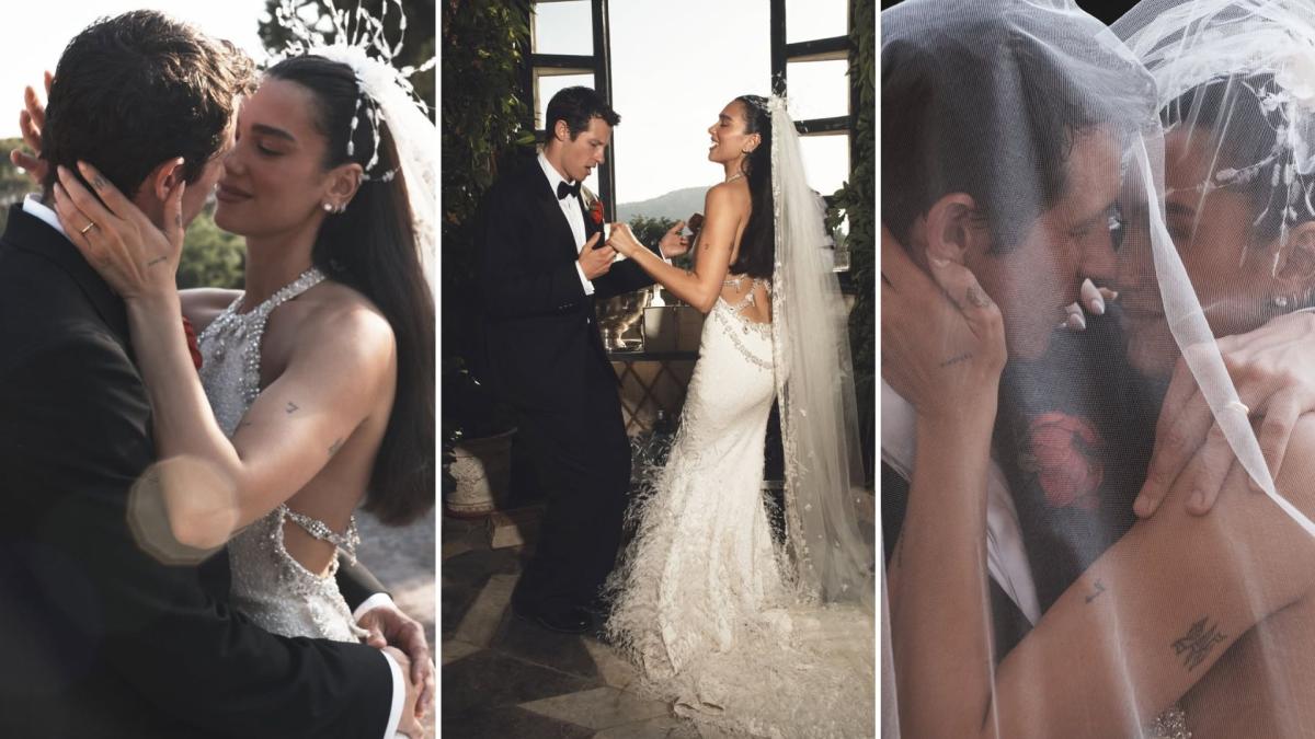 Dua Lipa e Callum Turner pubblicano le prime foto del matrimonio in Sicilia