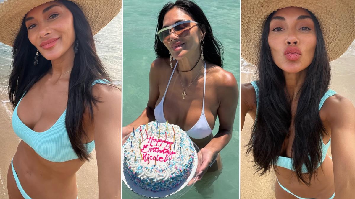 nicole scherzinger bikini e torta al mare per il compleanno a 48 anni 232 pi249 sexy che mai da Gazzetta.it nicole scherzinger bikini e torta al mare per il compleanno a 48 anni 232 pi249 sexy che mai