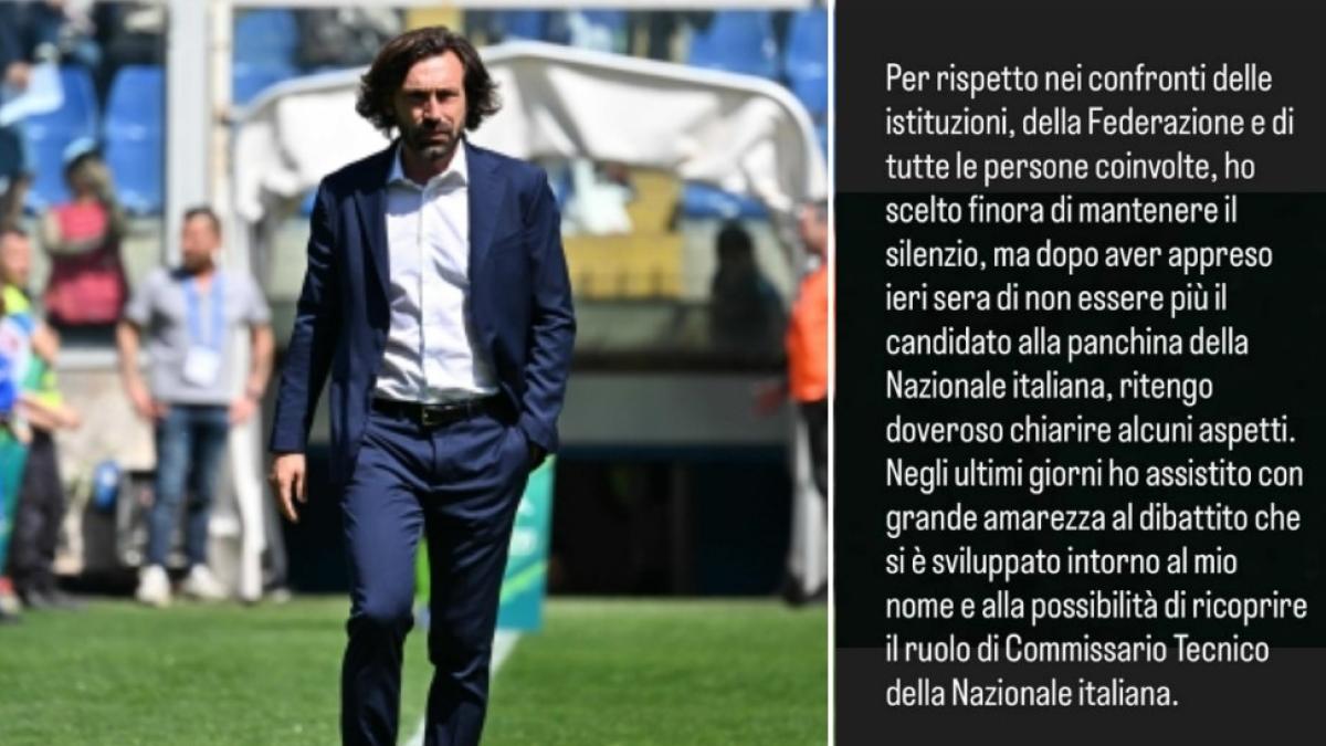 pirlo ho appreso di non essere pi249 il candidato alla panchina italiana ringrazio maldini e leonardo da Gazzetta.it pirlo ho appreso di non essere pi249 il candidato alla panchina italiana ringrazio maldini e leonardo