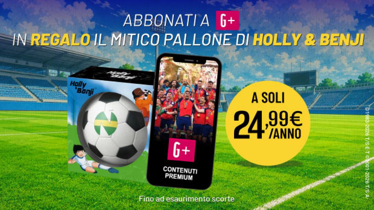 abbonati a g e riceverai in regalo l iconico pallone di hollyampbenji da Gazzetta.it abbonati a g e riceverai in regalo l iconico pallone di hollyampbenji