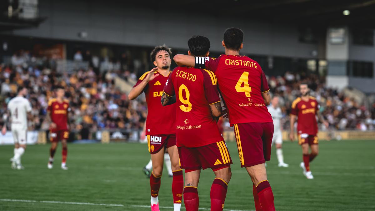 Roma, Gasperini sorride: 4-1 al Newport, subito in gol Castro e Koulierakis