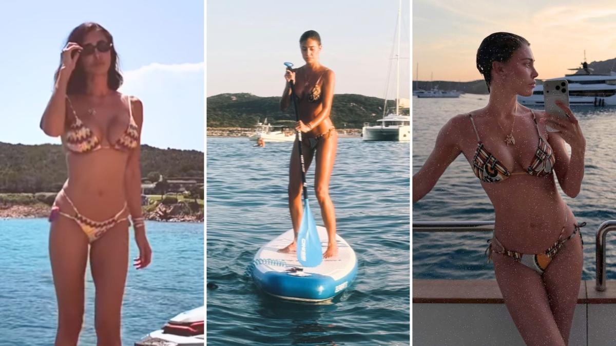 Ferragosto da favola per Belen Rodriguez: scatenata in Sardegna, ma Gaetano dov'è?