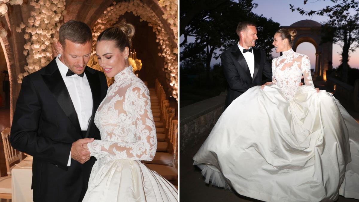 abito da principessa e fiumi di champagne ecco le prime foto del matrimonio di ilary blasi da Gazzetta.it abito da principessa e fiumi di champagne ecco le prime foto del matrimonio di ilary blasi