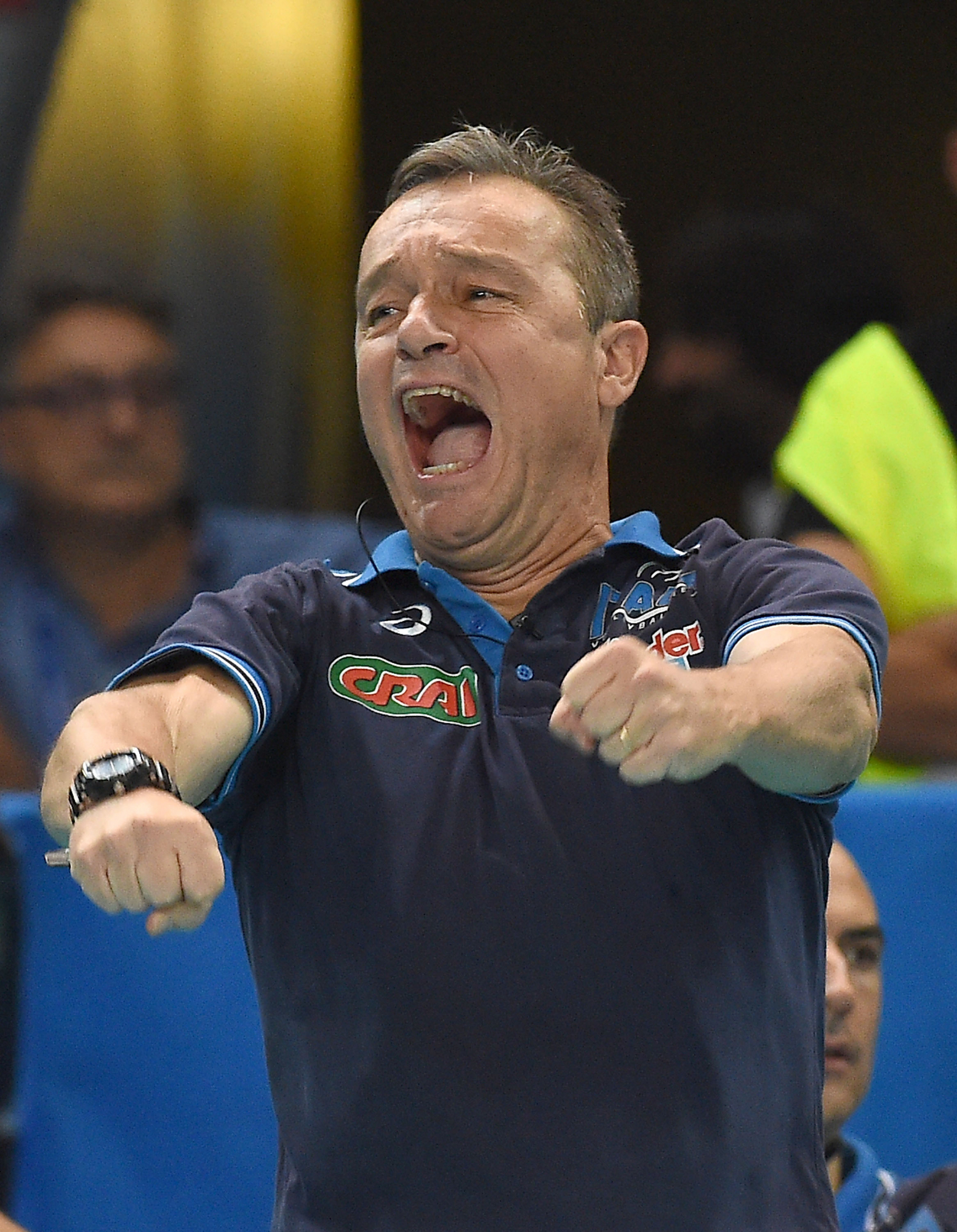 BARI, ITALY - OCTOBER 04:  Marco Bonitta head coach of Italy during the FIVB Women's World Championship pool E match between Italy and Japan on October 4, 2014 in Bari, Italy.  (Photo by Giuseppe Bellini/Getty Images for FIVB)