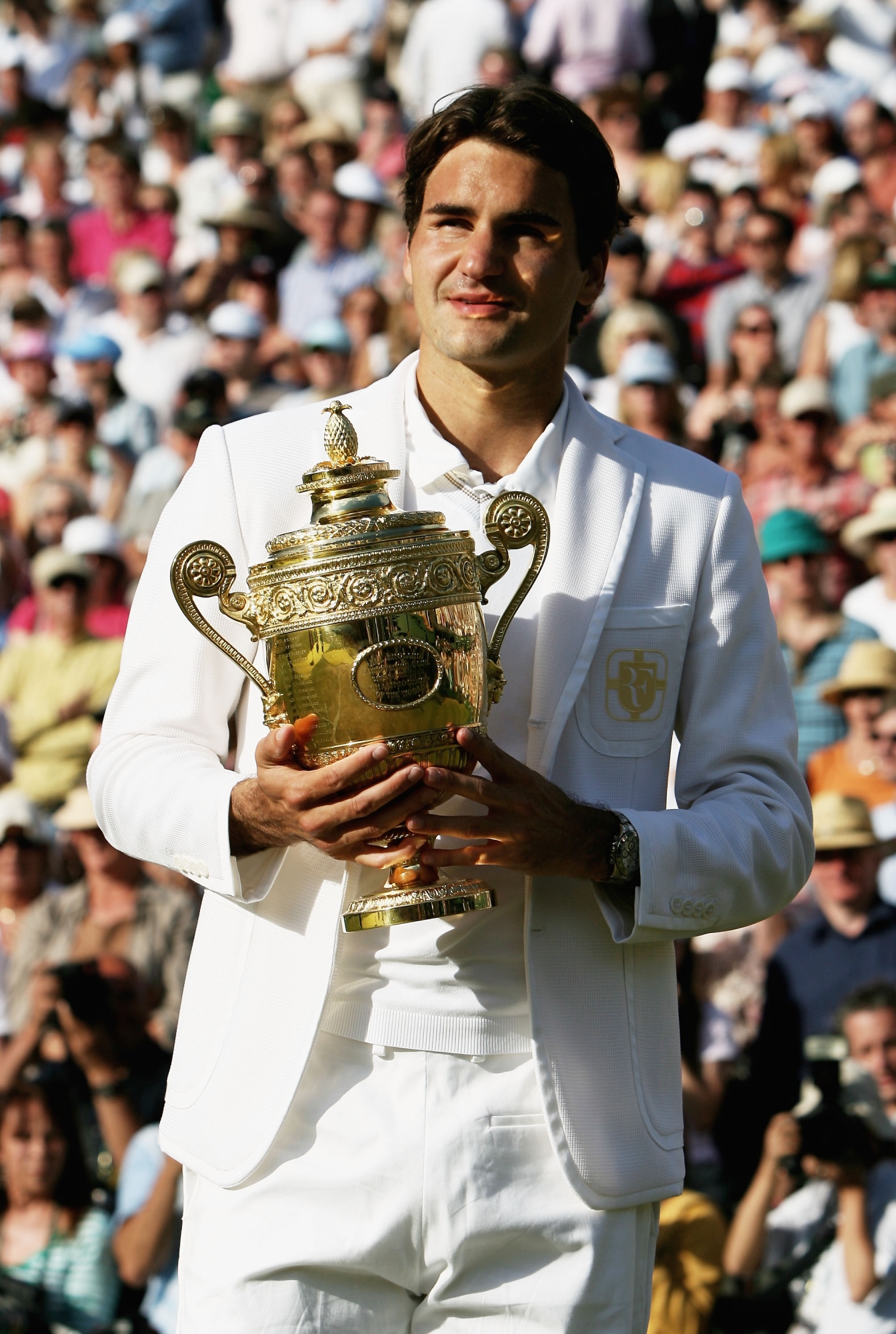 during day thirteen of the Wimbledon Lawn Tennis Championships at the All England Lawn Tennis and Croquet Club on July 8, 2007 in London, England.