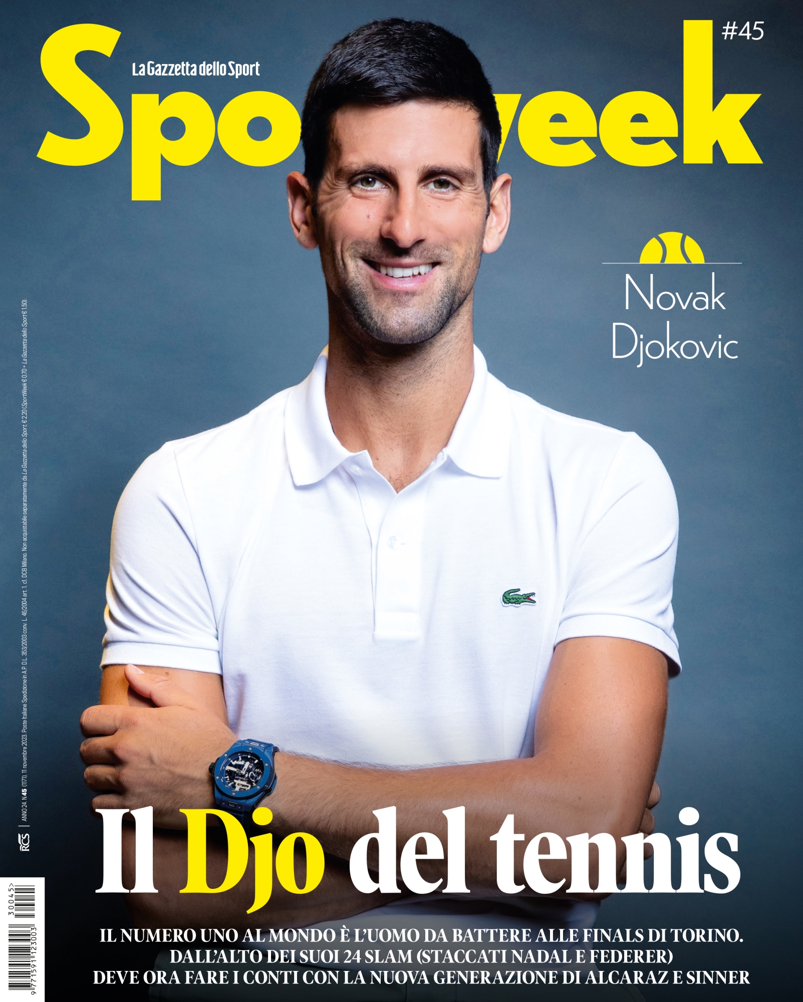 copertina sportweek djokovic