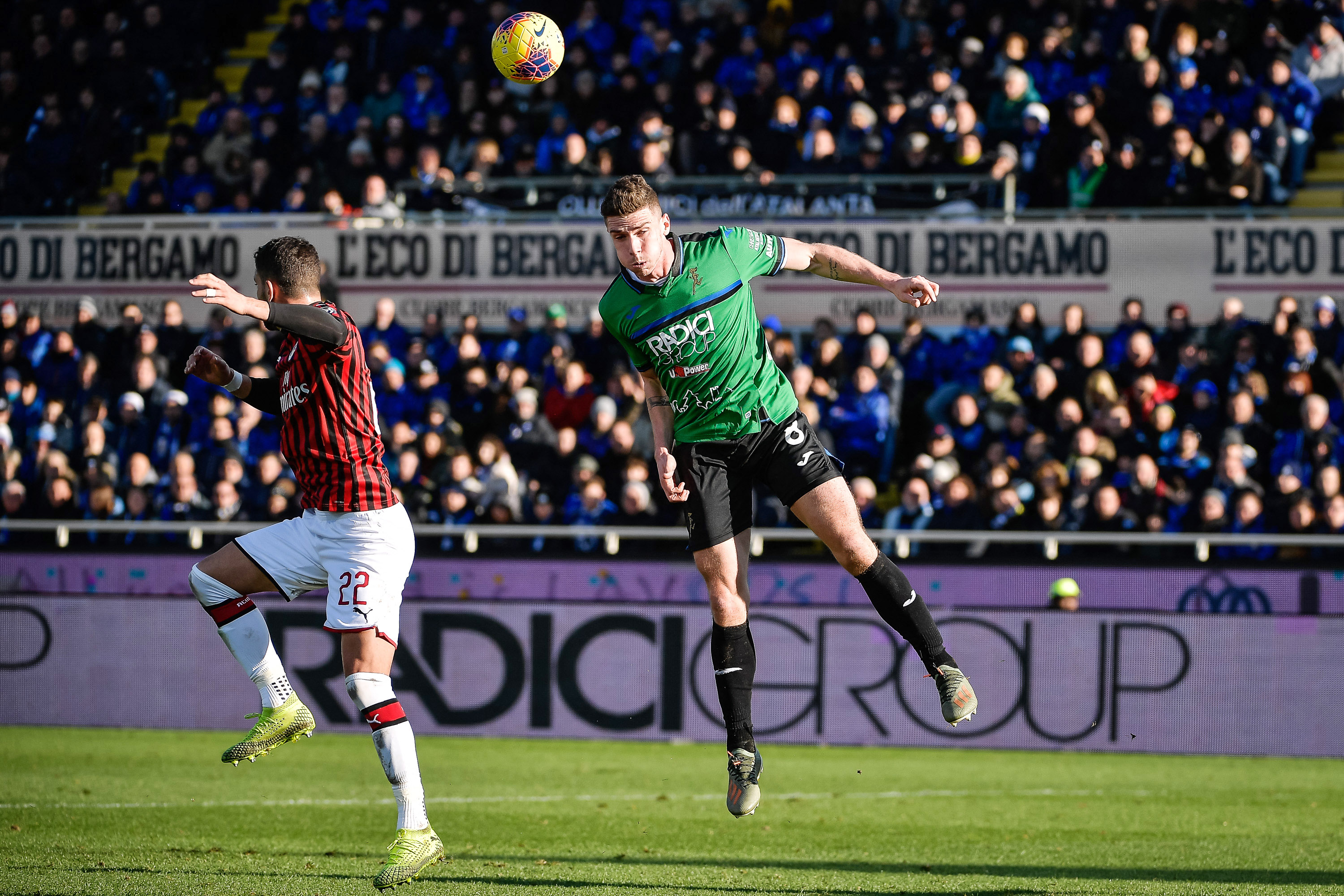 Robin Gosens of Atalanta during the Italian championship Serie A football match between Atalanta and AC Milan on December 22, 2019 at Stadio Azzurri d'Italia in Bergamo, Italy - Photo Mattia Ozbot / Sportphoto24 / DPPI (Photo by Mattia Ozbot / SportPhoto24 / DPPI via AFP)