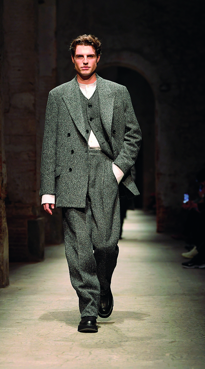 Runway at Todd Snyder Men's Fall 2024 on January 9, 2024 in Florence, Italy. (Photo by Giovanni Giannoni/WWD via Getty Images)