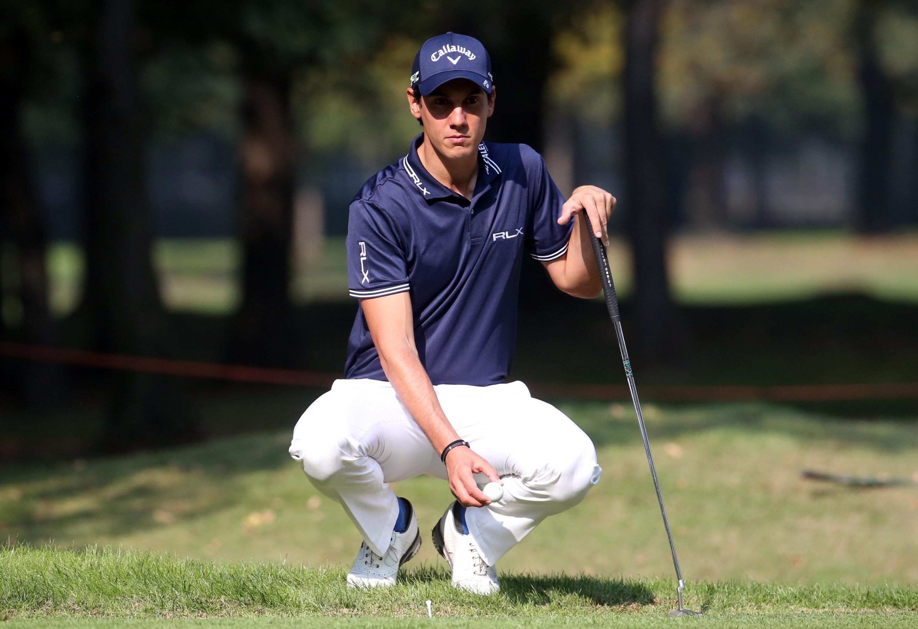 Matteo Manassero, of Italy, plays a shot during the second day of the 74Â° Open Golf of Italy in Monza, Italy, 13 October 2017. The Italia Open Golf of Italy runs from 12 to 15 October 2017 ANSA / MATTEO BAZZI