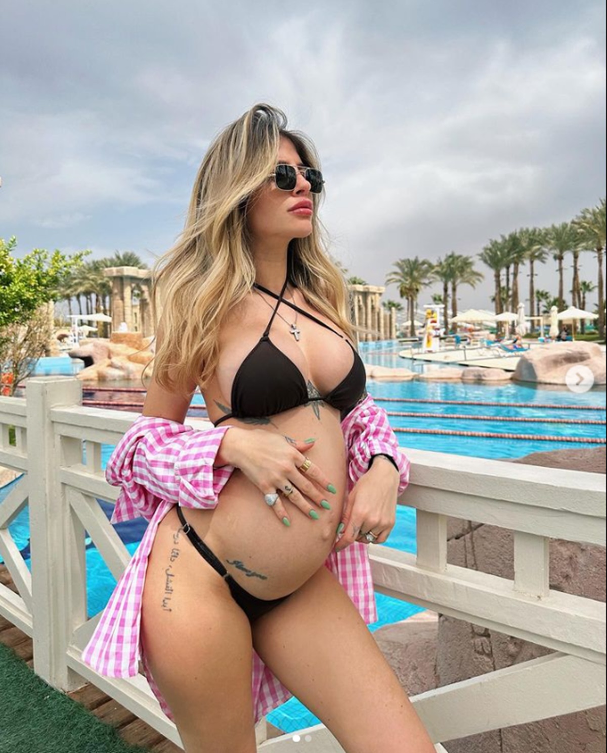 Chiara Nasti incinta in Egitto