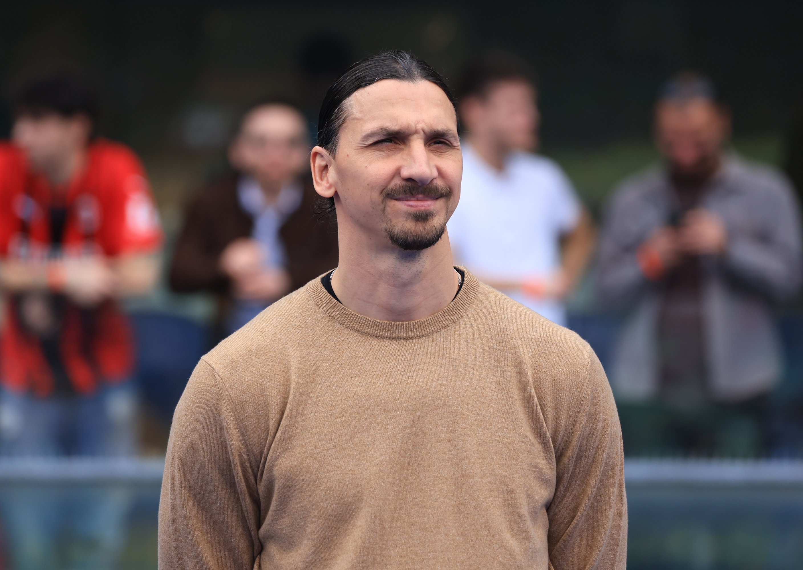 VERONA, ITALY - MARCH 17:  Zlatan Ibrahimovic of AC Milan attends before the Serie A TIM match between Hellas Verona FC and AC Milan at Stadio Marcantonio Bentegodi on March 17, 2024 in Verona, Italy. (Photo by Giuseppe Cottini/AC Milan via Getty Images)