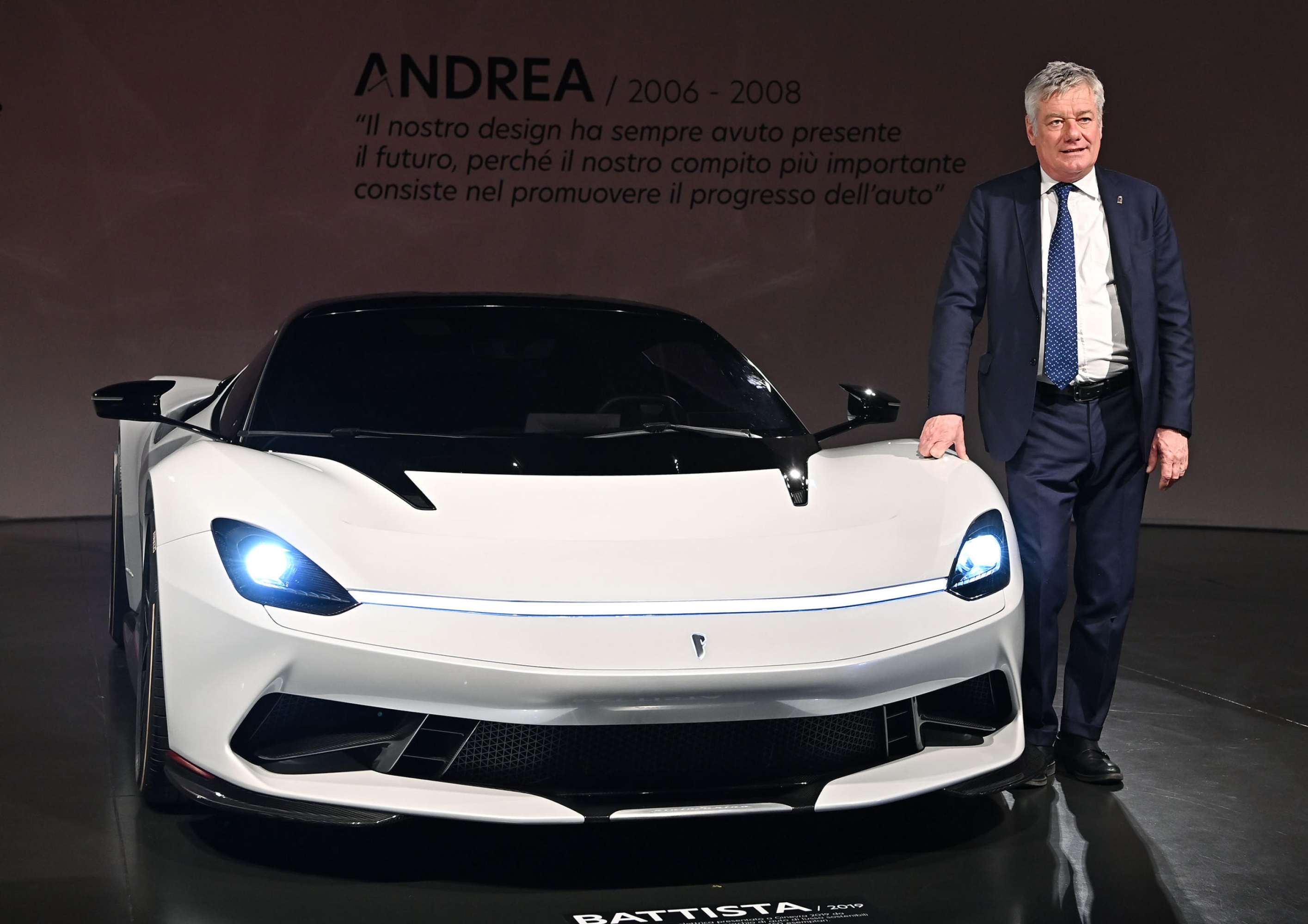 Paolo Pininfarina president of Pininfarina during the presentation of the Pininfarina exhibition 'The shape of the future: 90 (+1) years of style and innovation' at the National Automobile Museum-Mauto, Turin, italy, 20 May 2021. ANSA/ALESSANDRO DI MARCO