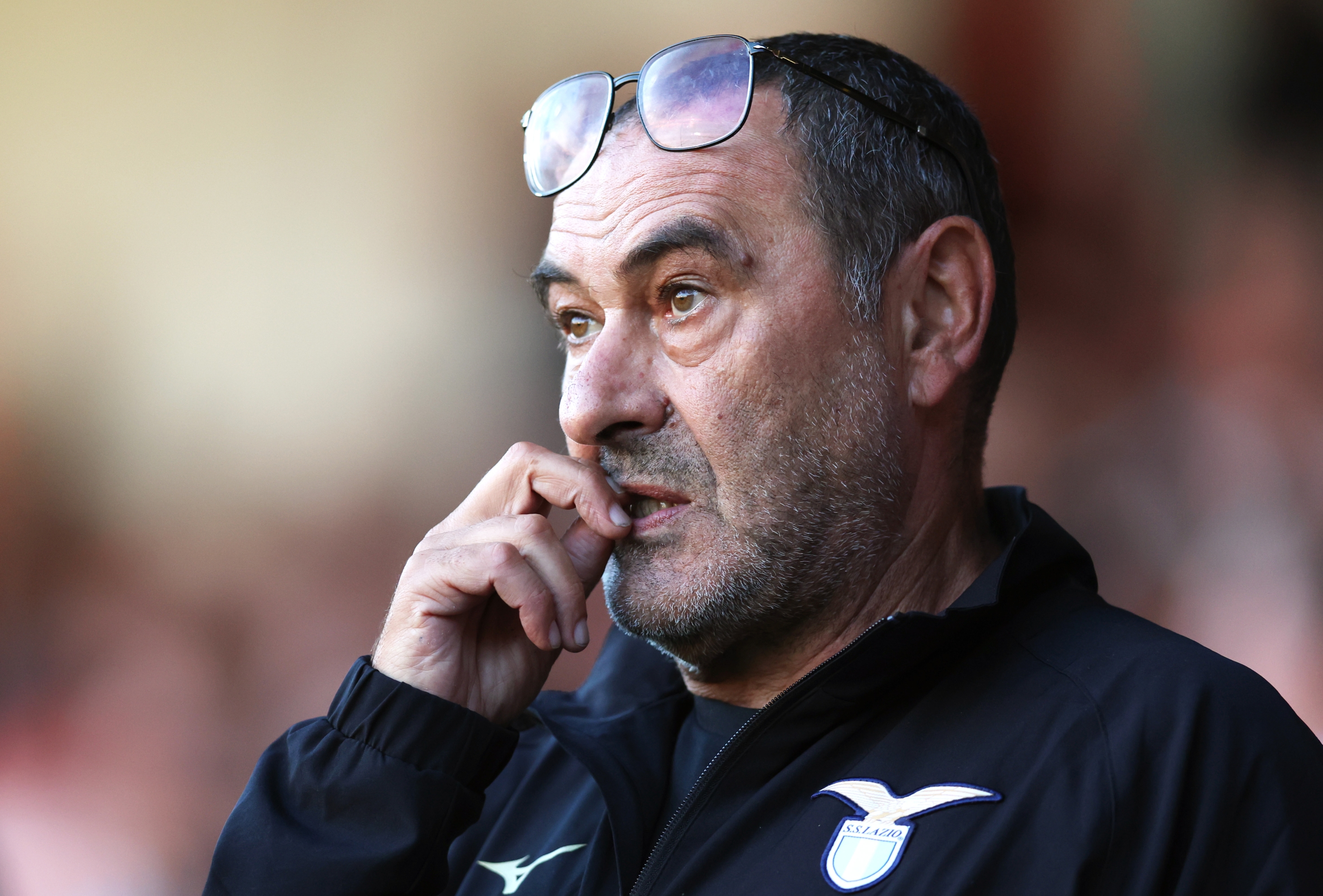 (FILE PHOTO) Lazio Manager Maurizio Sarri Resigns WALSALL, ENGLAND - AUGUST 03: Maurizio Sarri manager of SS Lazio during the pre-season friendly match between Aston Villa and SS Lazio during the pre-season friendly match between Aston Villa and SS Lazio at Poundland Bescot Stadium on August 03, 2023 in Walsall, England. (Photo by Nathan Stirk/Getty Images)