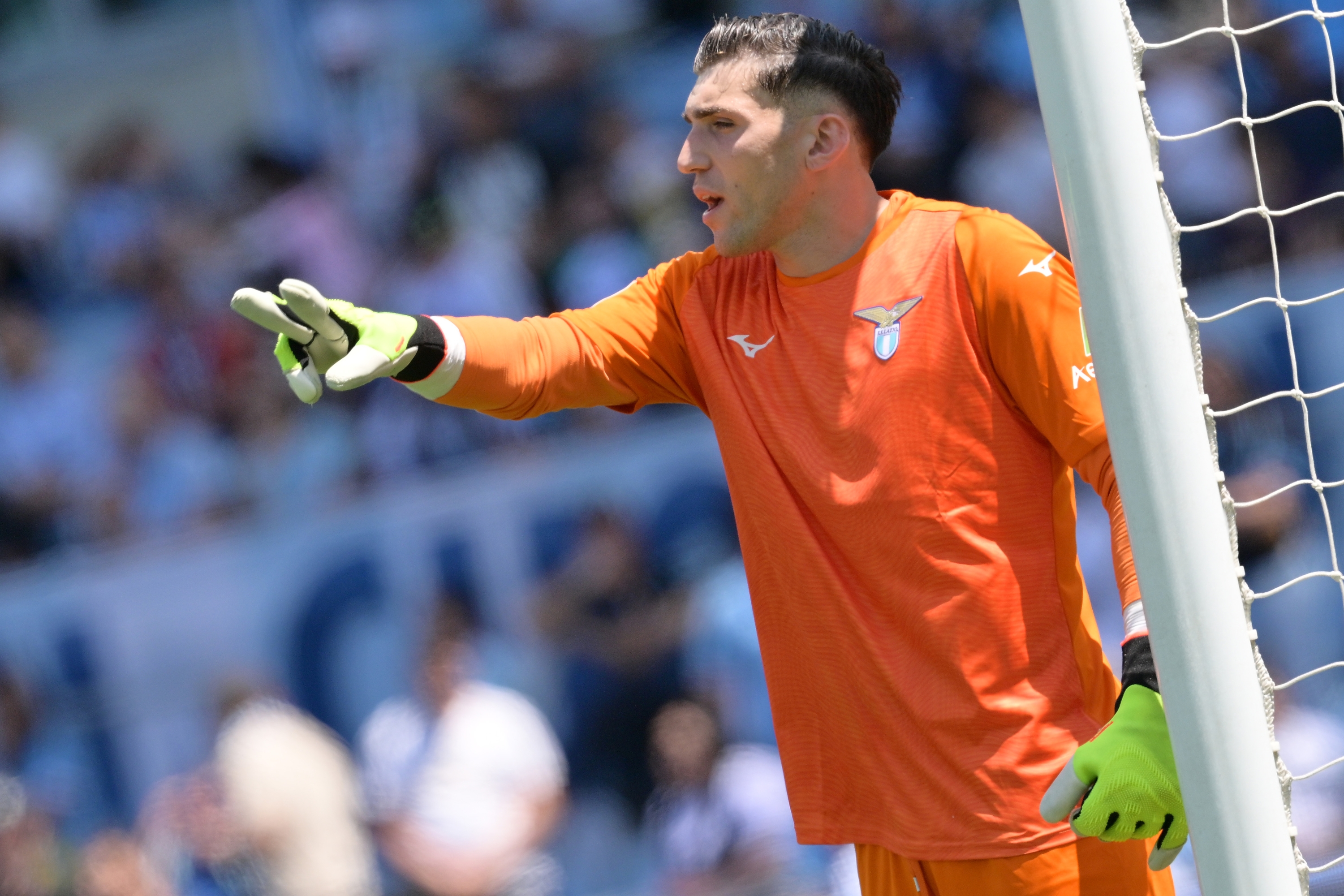 Lazio’s goalkeeper Christos Mandas during the Serie A Tim soccer match between Lazio and Empoli at the Rome's Olympic stadium, Italy - Sunday  May 12, 2024 - Sport  Soccer ( Photo by Alfredo Falcone/LaPresse )