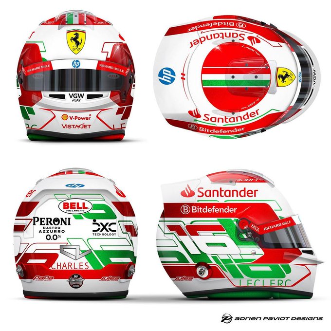 Casco Leclerc Imola