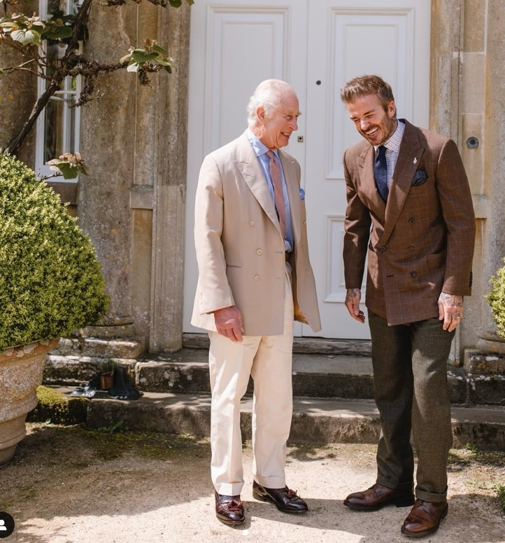 Re Carlo e David Beckham ambasciatore fondazione