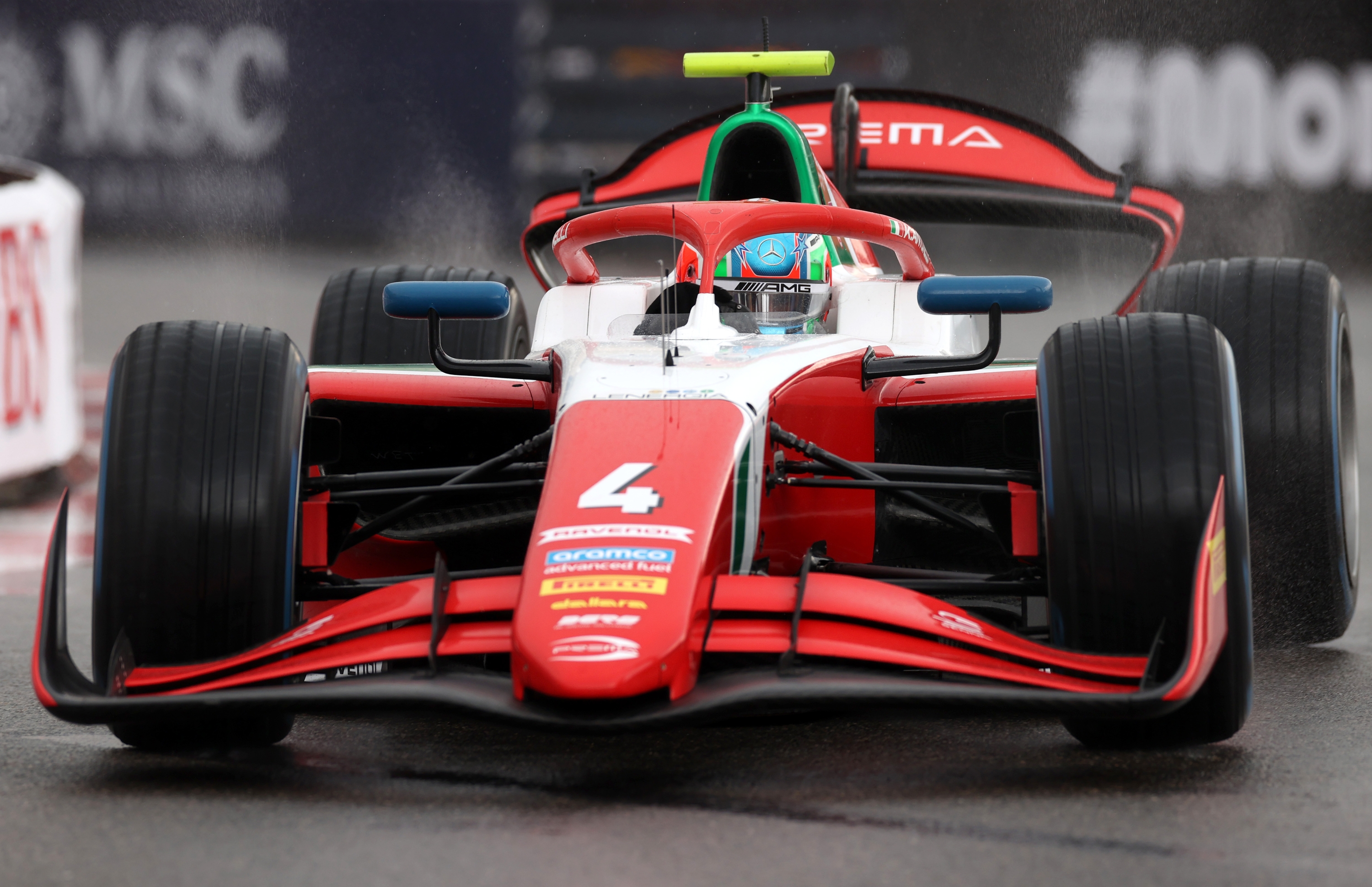 MONTE-CARLO, MONACO - MAY 23: Andrea Kimi Antonelli of Italy and PREMA Racing (4) drives on track during practice ahead of Round 5 Monte Carlo of the Formula 2 Championship at Circuit de Monaco on May 23, 2024 in Monte-Carlo, Monaco. (Photo by Ryan Pierse/Getty Images)