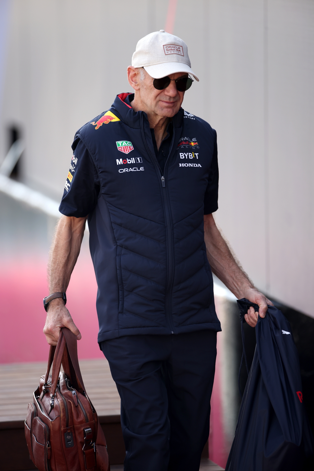 MONTE-CARLO, MONACO - MAY 26: Adrian Newey, the Chief Technical Officer of Oracle Red Bull Racing arrives in the Paddock prior to the F1 Grand Prix of Monaco at Circuit de Monaco on May 26, 2024 in Monte-Carlo, Monaco. (Photo by Ryan Pierse/Getty Images)