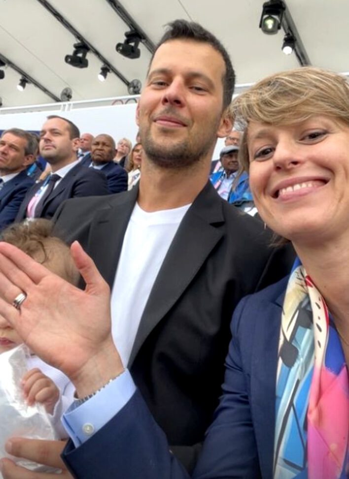 Federica Pellegrini e famiglia Matilda Olimpiadi Parigi 2024