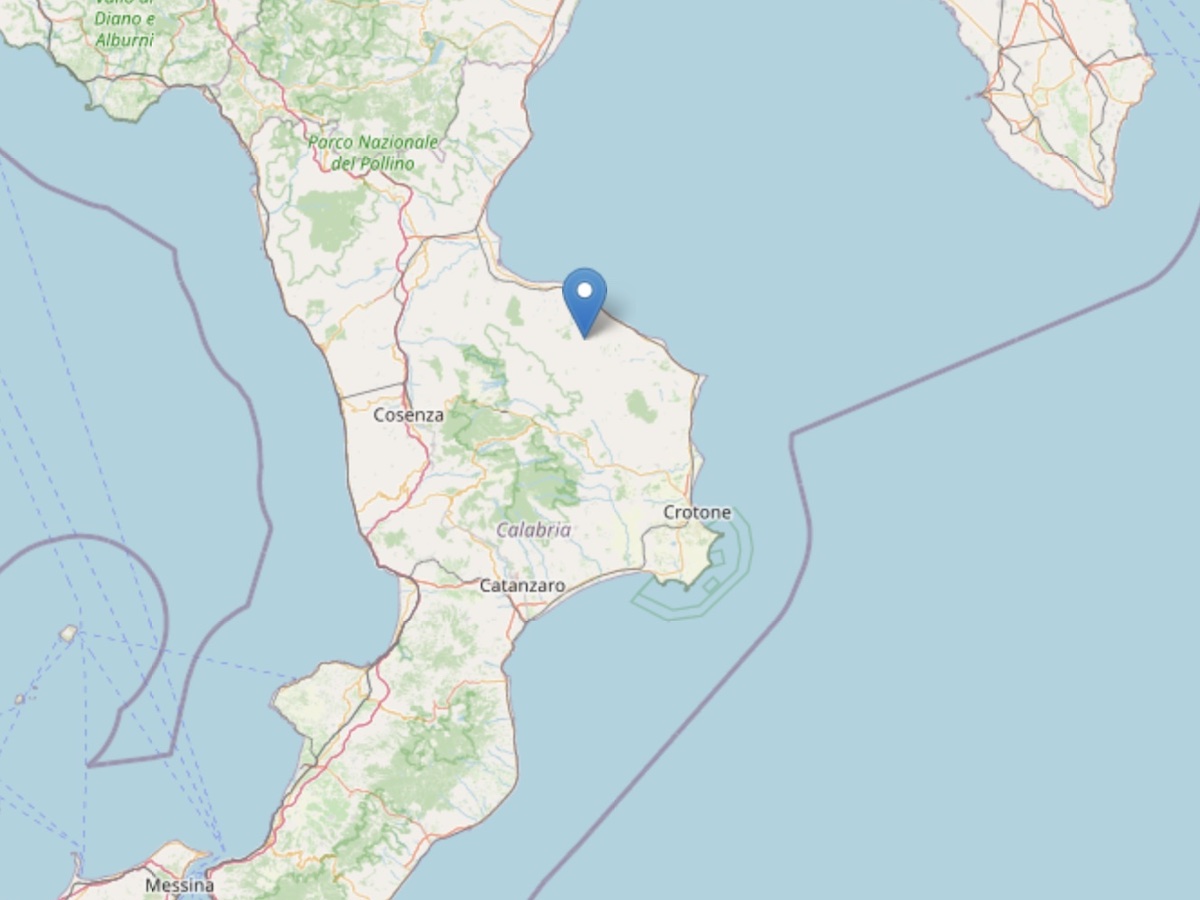 Terremoto Calabria oggi 1 agosto epicentro