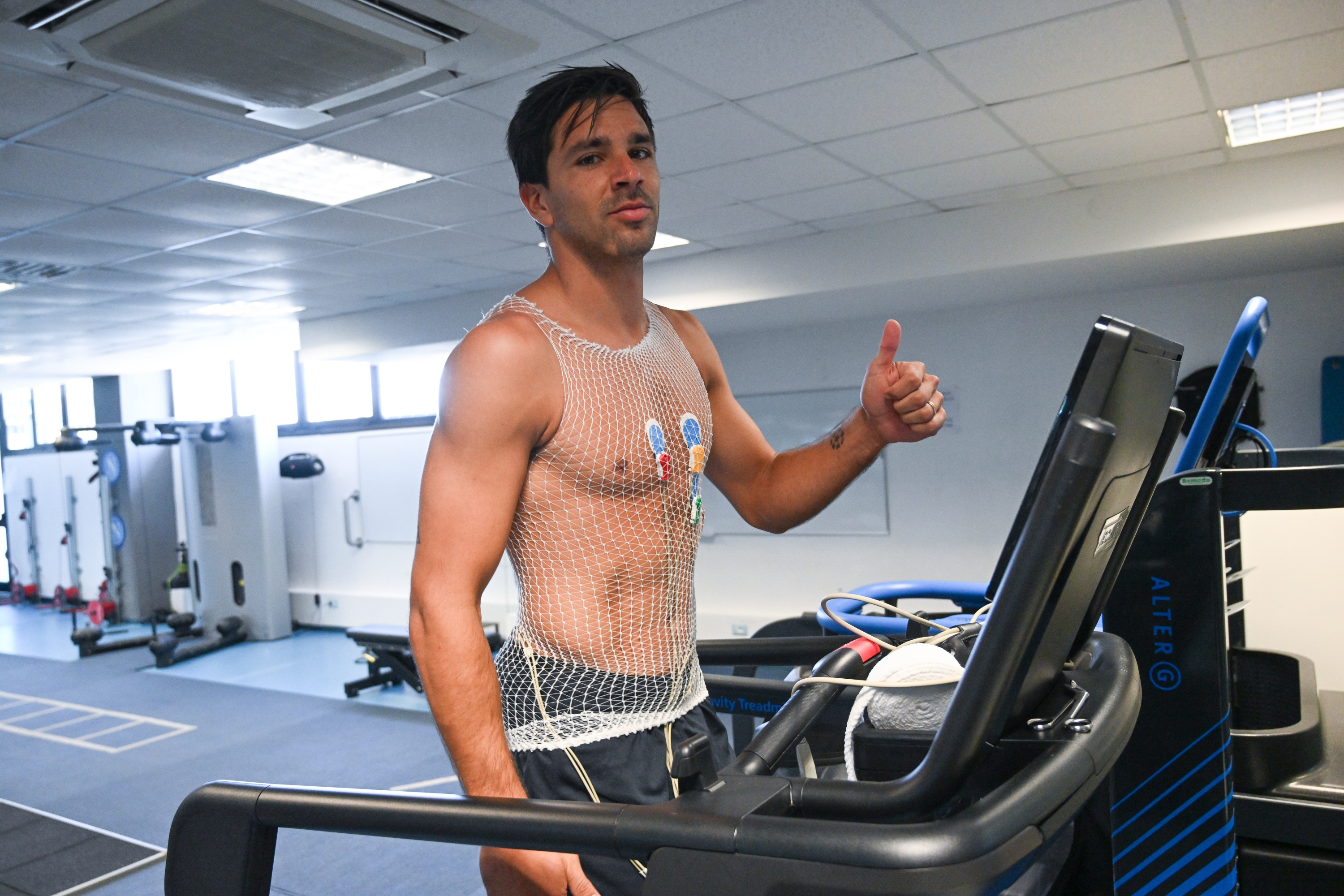 NAPLES, ITALY - JULY 09: Giovanni Simeone of SSC Napoli at Napoli Sporting Center on July 09, 2024 in Castel Volturno (Caserta), Italy. (Photo by SSC NAPOLI/SSC NAPOLI via Getty Images)