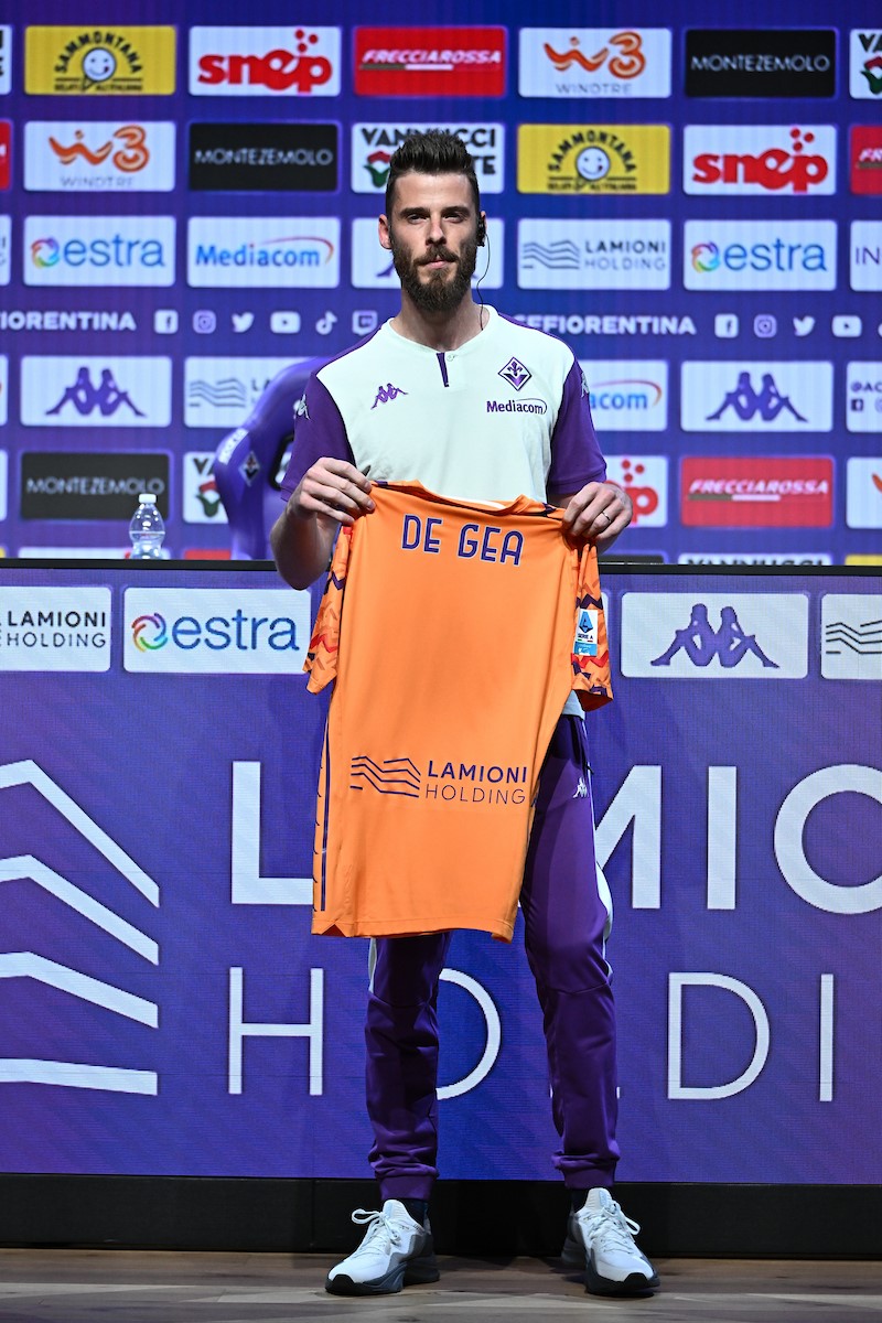 portiere de gea presentazione fiorentina