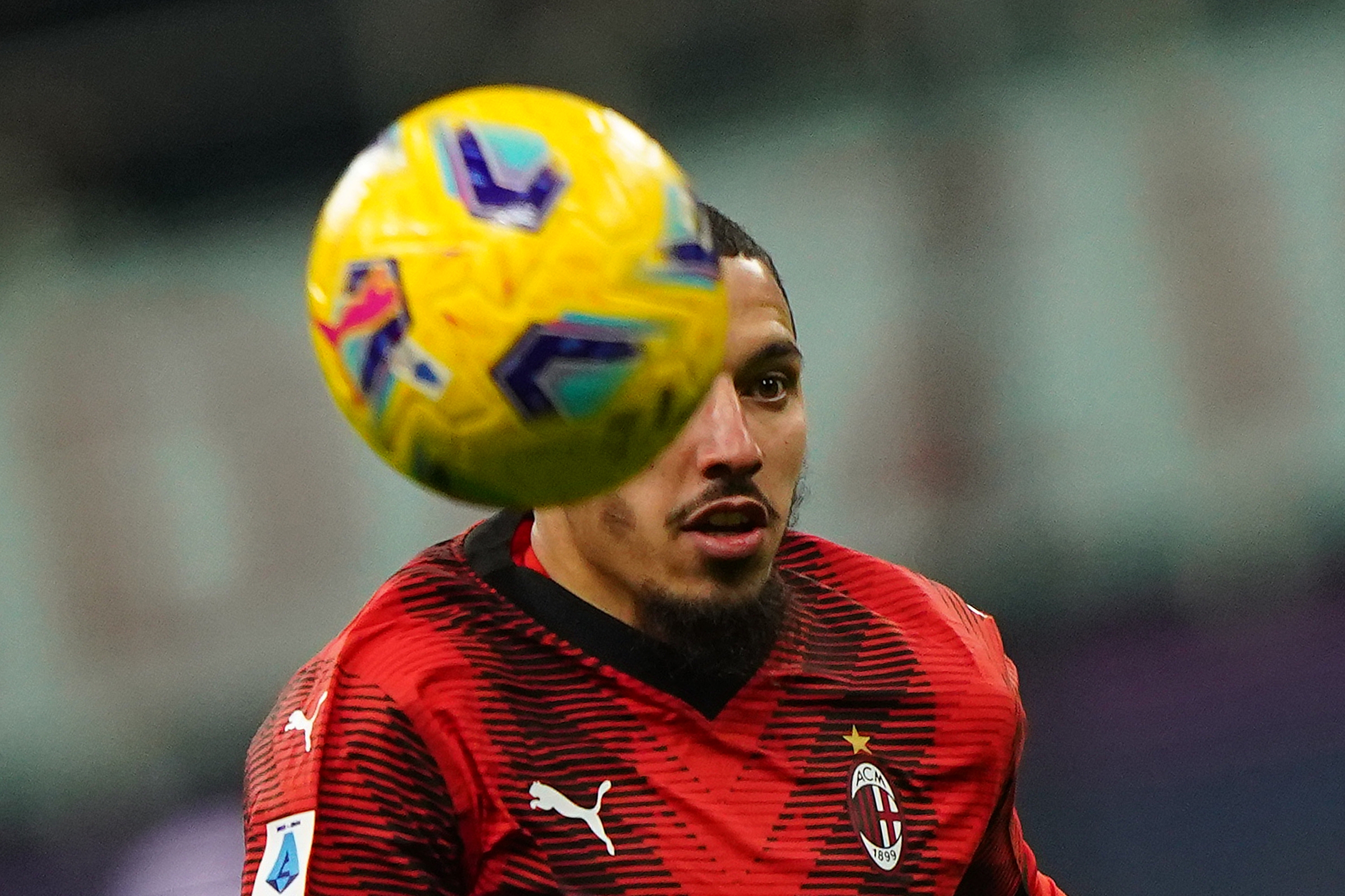 Foto Spada/LaPresse 25 febbraio 2024 - Milano, Italia - sport, calcio - Milan vs Atalanta   - Campionato italiano di calcio Serie A TIM 2023/2024 - Stadio San Siro. Nella foto: Ismael Bennacer (AC Milan);  Febraury 25 ,  2024  , 2024 Milan, Italy - sport, calcio - Milan vs Atalanta - Italian Serie A Football Championship 2023/2024 - San Siro Stadium. In the pic: :  Ismael Bennacer (AC Milan);