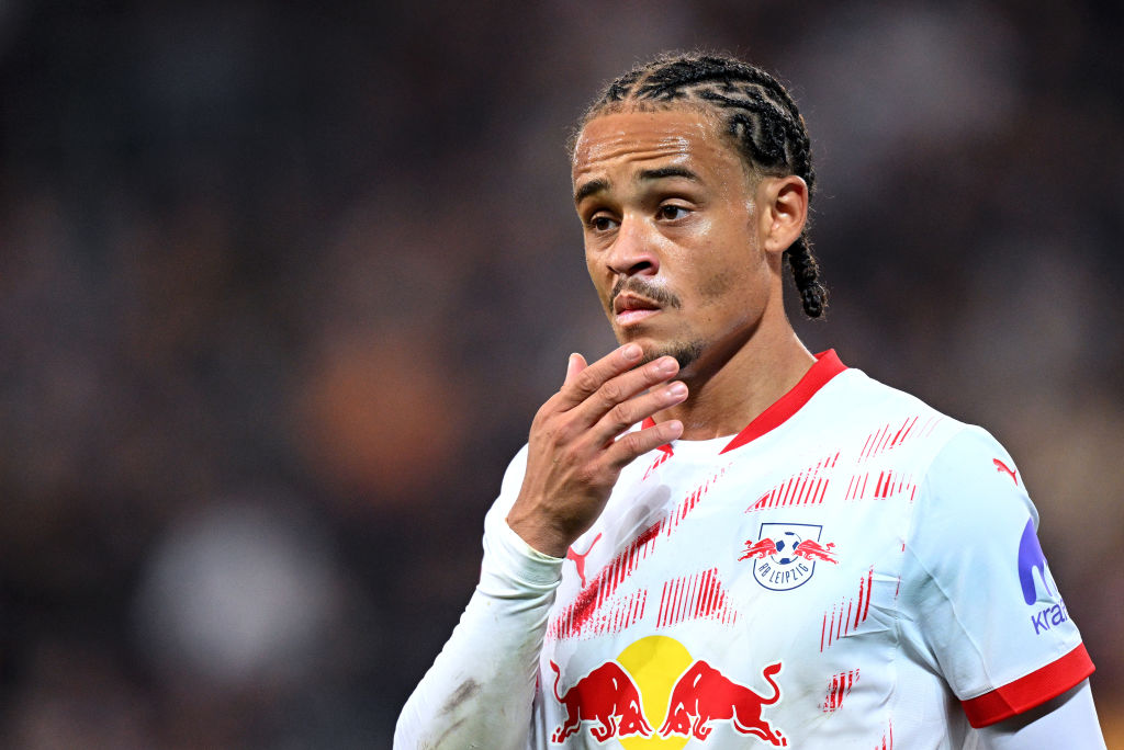 HAMBURG, GERMANY - SEPTEMBER 22: Xavi Simons of RB Leipzig reacts during the Bundesliga match between FC St. Pauli 1910 and RB Leipzig at Millerntor Stadium on September 22, 2024 in Hamburg, Germany. (Photo by Stuart Franklin/Getty Images)