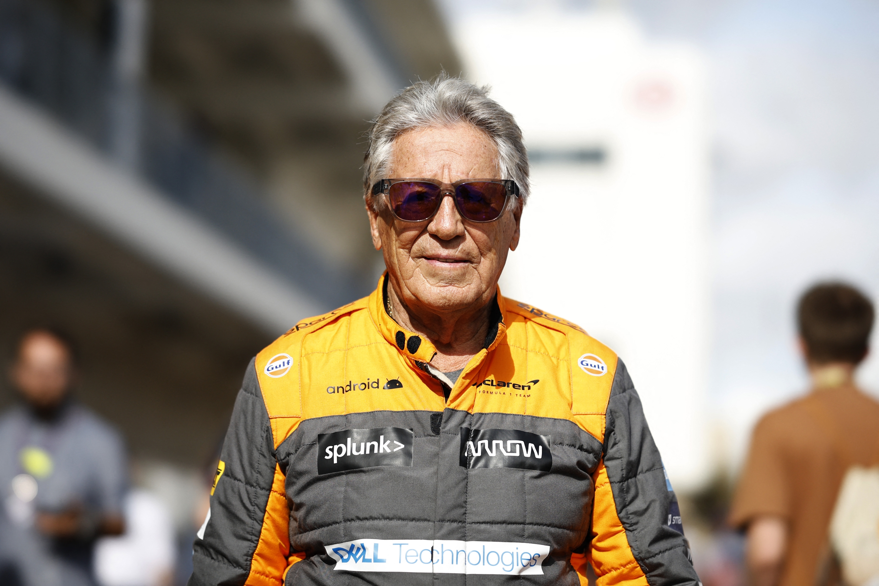 AUSTIN, TEXAS - OCTOBER 23: Mario Andretti walks in the Paddock prior to the F1 Grand Prix of USA at Circuit of The Americas on October 23, 2022 in Austin, Texas.   Jared C. Tilton/Getty Images/AFP (Photo by Jared C. Tilton / GETTY IMAGES NORTH AMERICA / Getty Images via AFP)