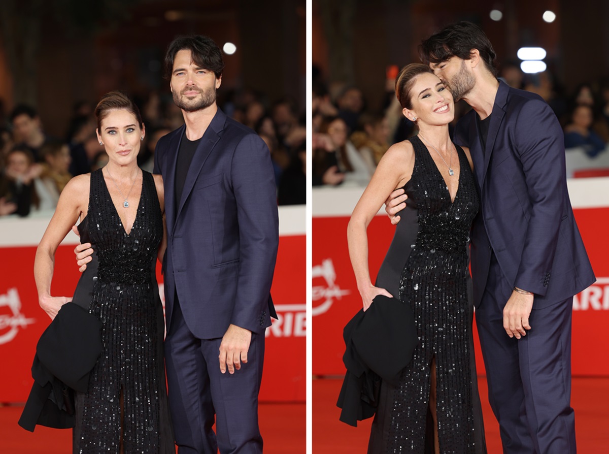 Maria Elena Boschi e Giulio Berruti sul red carpet di Berlinguer