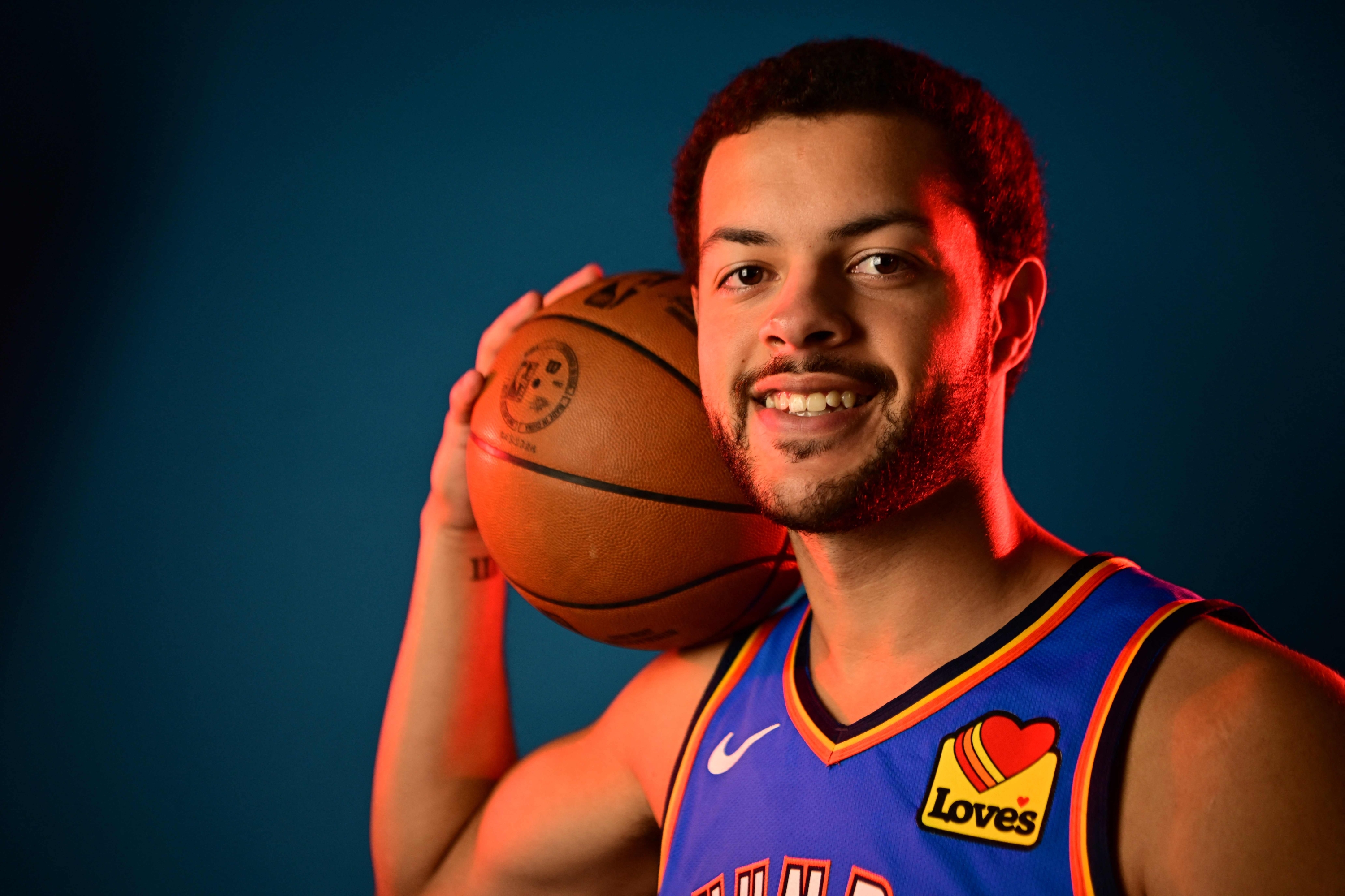  Alex Reese #15 of the Oklahoma City Thunder at Paycom Center on September 30, 2024 in Oklahoma City, Oklahoma. NOTE TO USER: User expressly acknowledges and agrees that, by downloading and or using this Photograph, user is consenting to the terms and conditions of the Getty Images License Agreement.   Joshua Gateley/Getty Images/AFP (Photo by Joshua Gateley / GETTY IMAGES NORTH AMERICA / Getty Images via AFP)