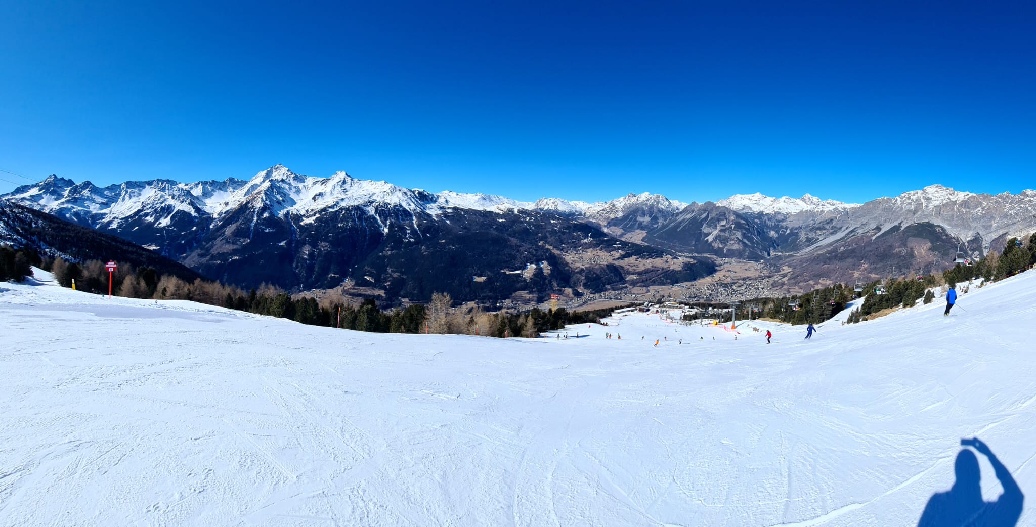 bormio vista dalle piste da sci