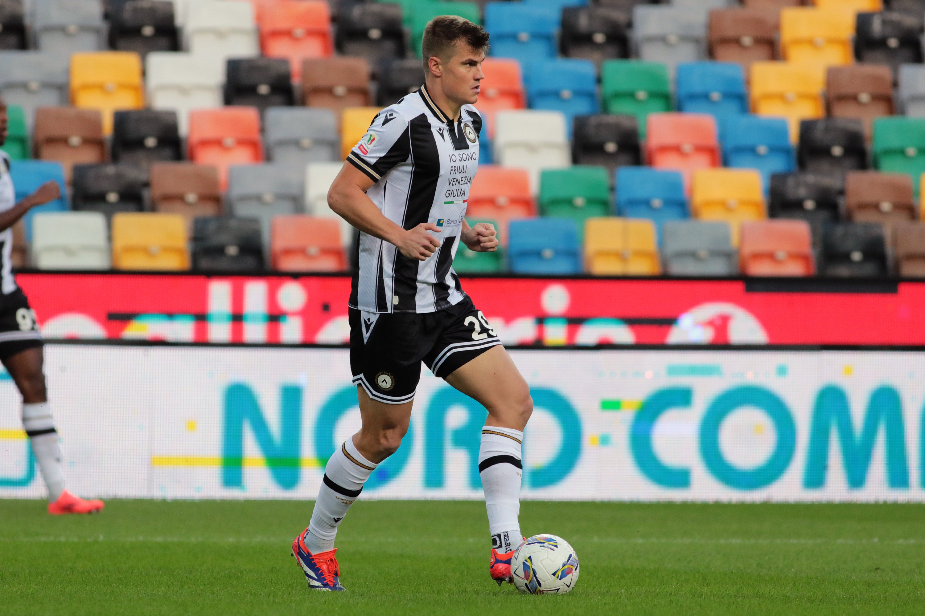 Udinese’s Jaka Bijol during the Italian cup soccer match between Udinese and Salernitana at the Bluenergy Stadium in Udine, north east Italy - Wednesday, September 25, 2024. Sport - Soccer (Photo by Andrea Bressanutti/Lapresse)