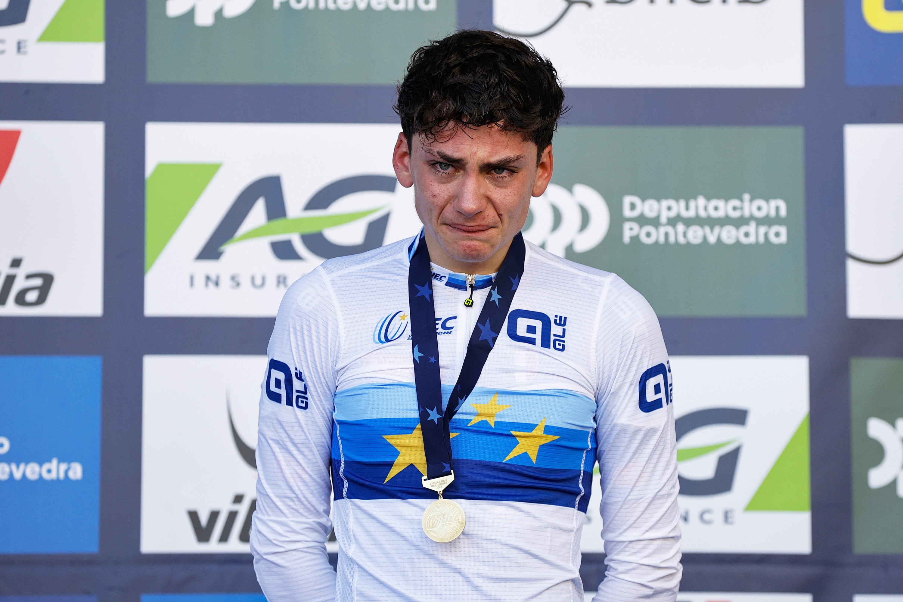 2024 UEC Cyclo-cross European Championships - Pontevedra - Men Junior - 03/11/2024 - Mattia Agostinacchio (ITA) - photo Massimo Fulgenzi/SprintCyclingAgency©2024