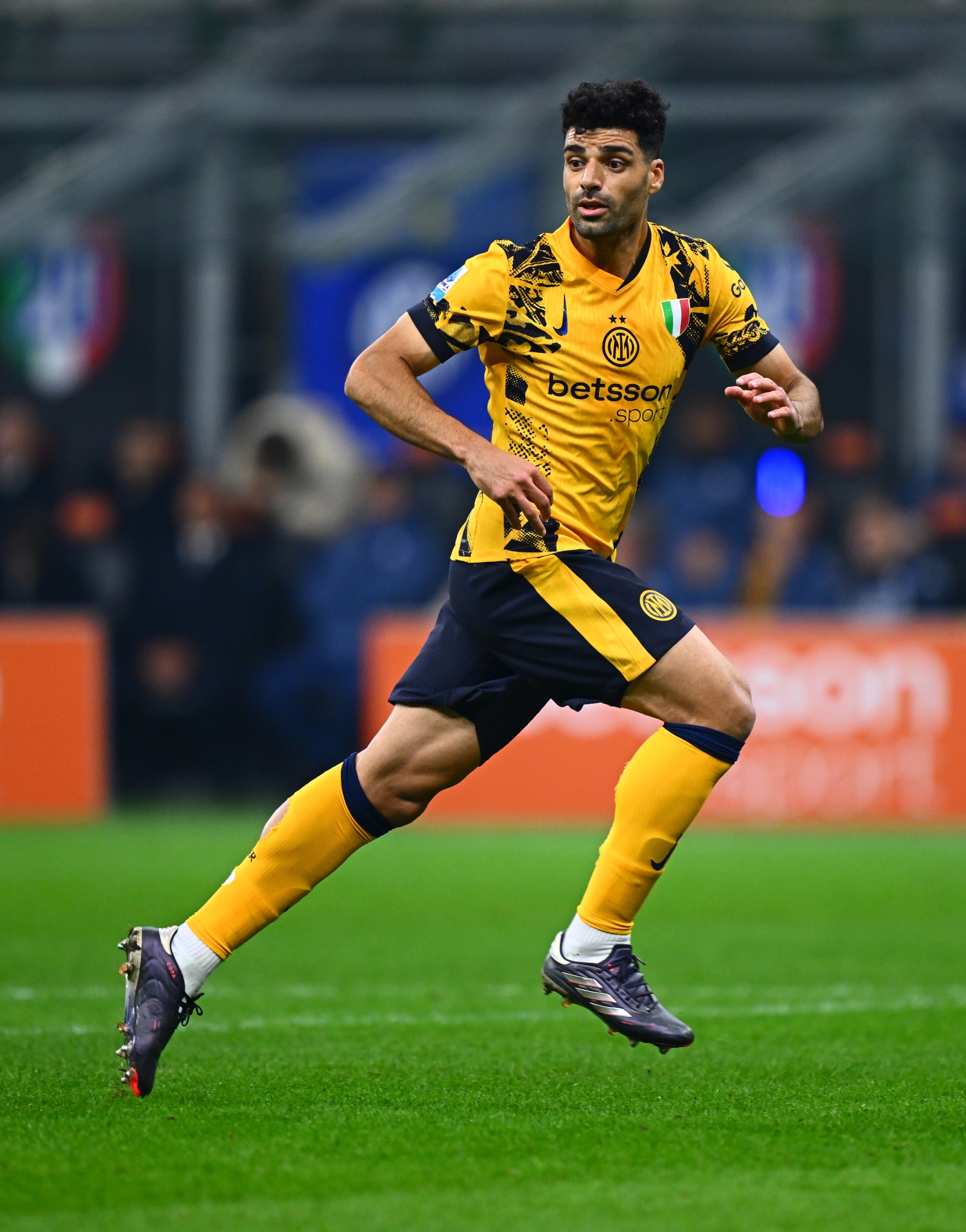 MILAN, ITALY - NOVEMBER 03:  Mehdi Taremi of FC Internazionale in action during the Serie A match between FC Internazionale and Venezia at Stadio Giuseppe Meazza on November 03, 2024 in Milan, Italy. (Photo by Mattia Pistoia - Inter/Inter via Getty Images)