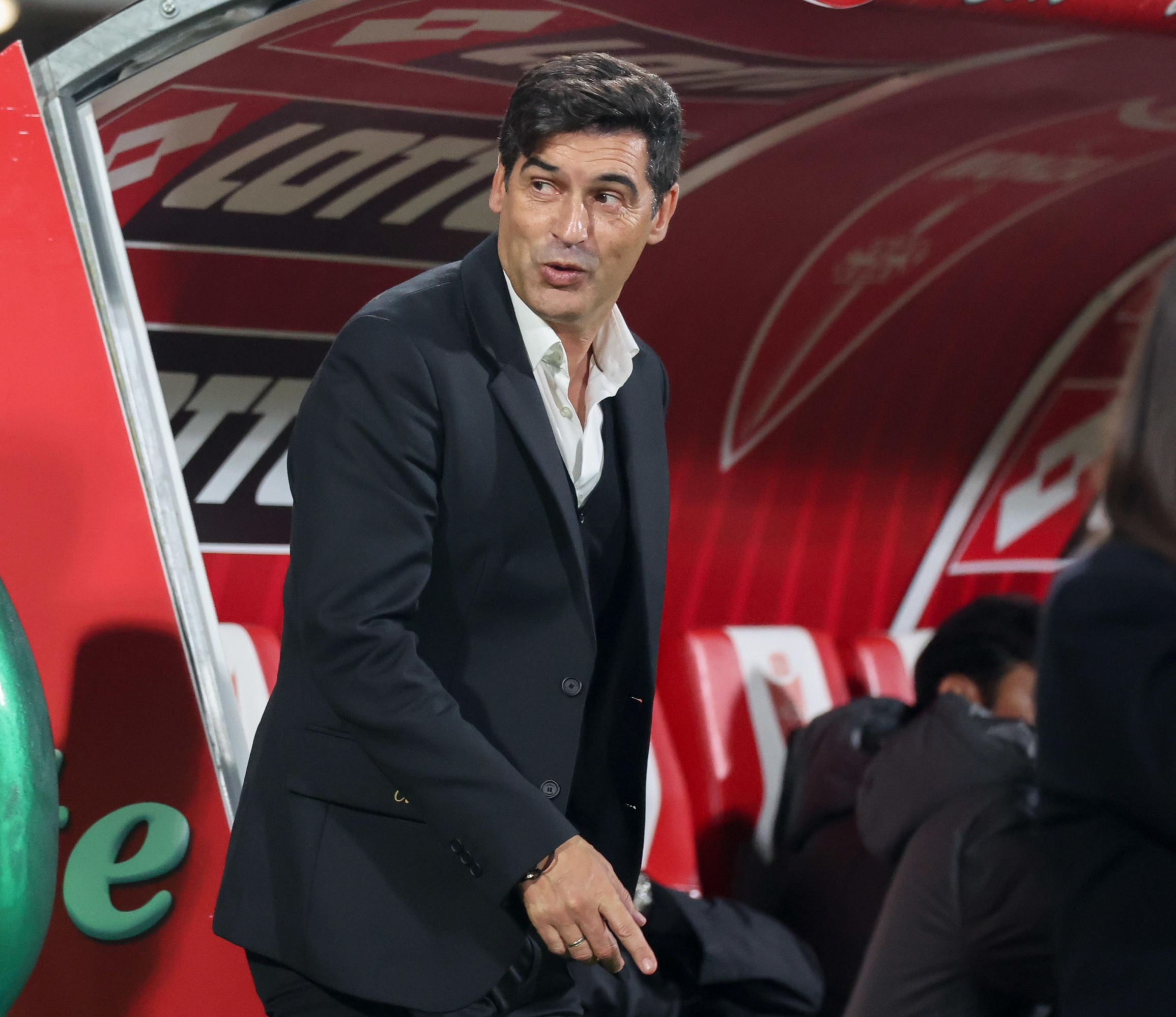 L'allenatore dell'AC Milan Paulo Fonseca durante la Serie A italiana una partita di calcio tra AC Monza e AC Milan allo stadio U-Power di Monza, Italia, 02 novembre 2024. ANSA / ROBERTO BREGANI