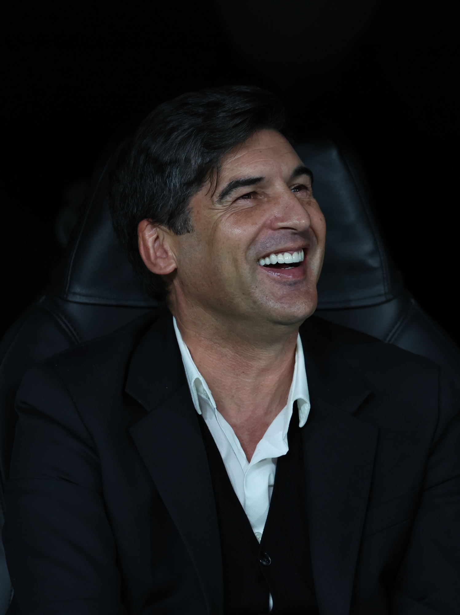 MADRID, SPAIN - NOVEMBER 05: Head coach AC Milan Paulo Fonseca smiles before the UEFA Champions League 2024/25 League Phase MD4 match between Real Madrid C.F. and AC Milan at Estadio Santiago Bernabeu on November 05, 2024 in Madrid, Spain. (Photo by Claudio Villa/AC Milan via Getty Images)