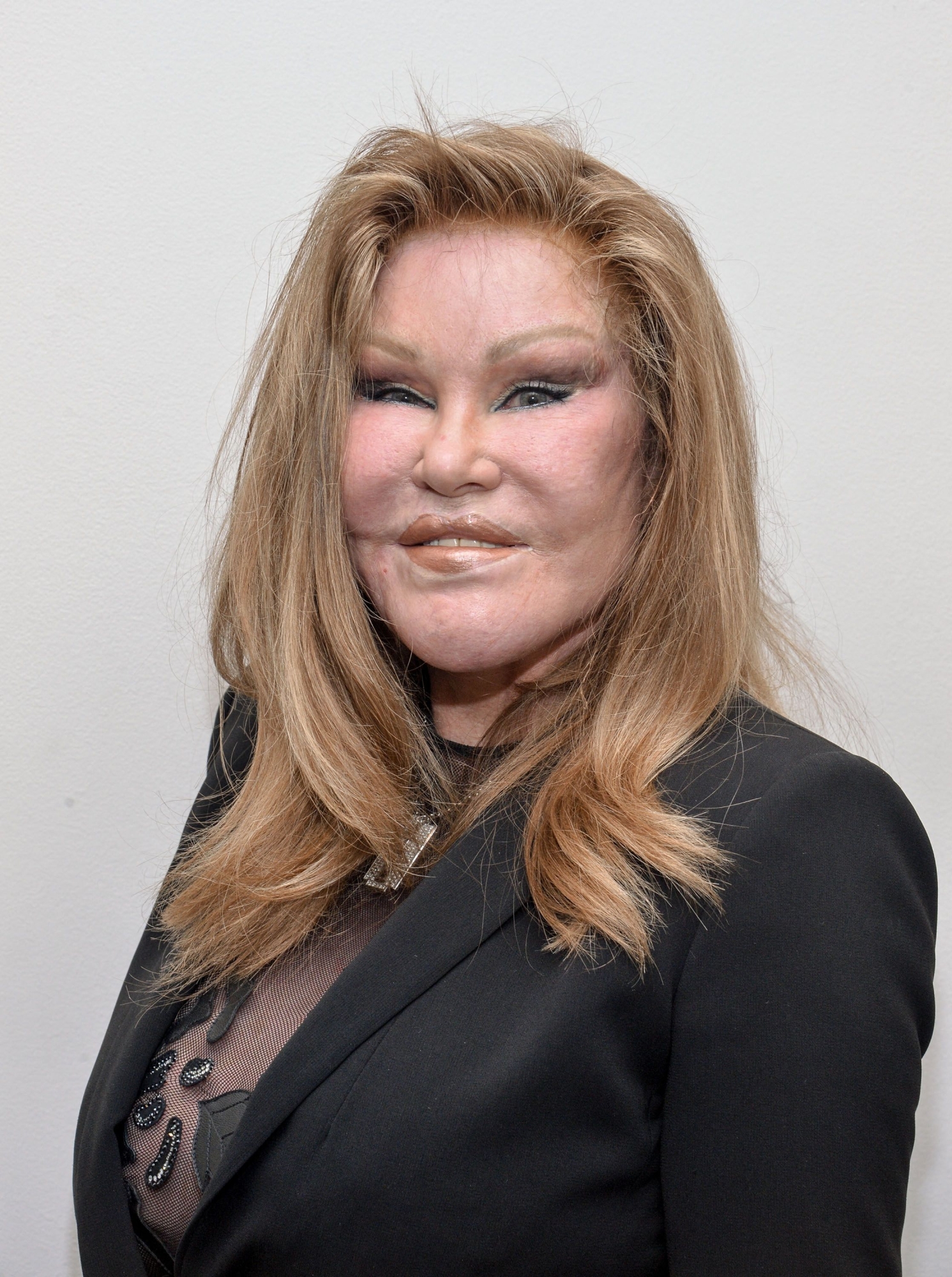 (FILES) NEW YORK, NY - OCTOBER 08: (EXCLUSIVE COVERAGE) Jocelyn Wildenstein attends the Jean-Yves Klein: Chimeras Exhibition at Gallery Molly Krom on October 8, 2015 in New York City.   Grant Lamos IV/Getty Images/AFP. Swiss socialite Jocelyne Wildenstein, also known as "catwoman" due to her extensive plastic surgery, has died aged 79, her partner said on January 1, 2024. (Photo by Grant Lamos IV / GETTY IMAGES NORTH AMERICA / AFP)