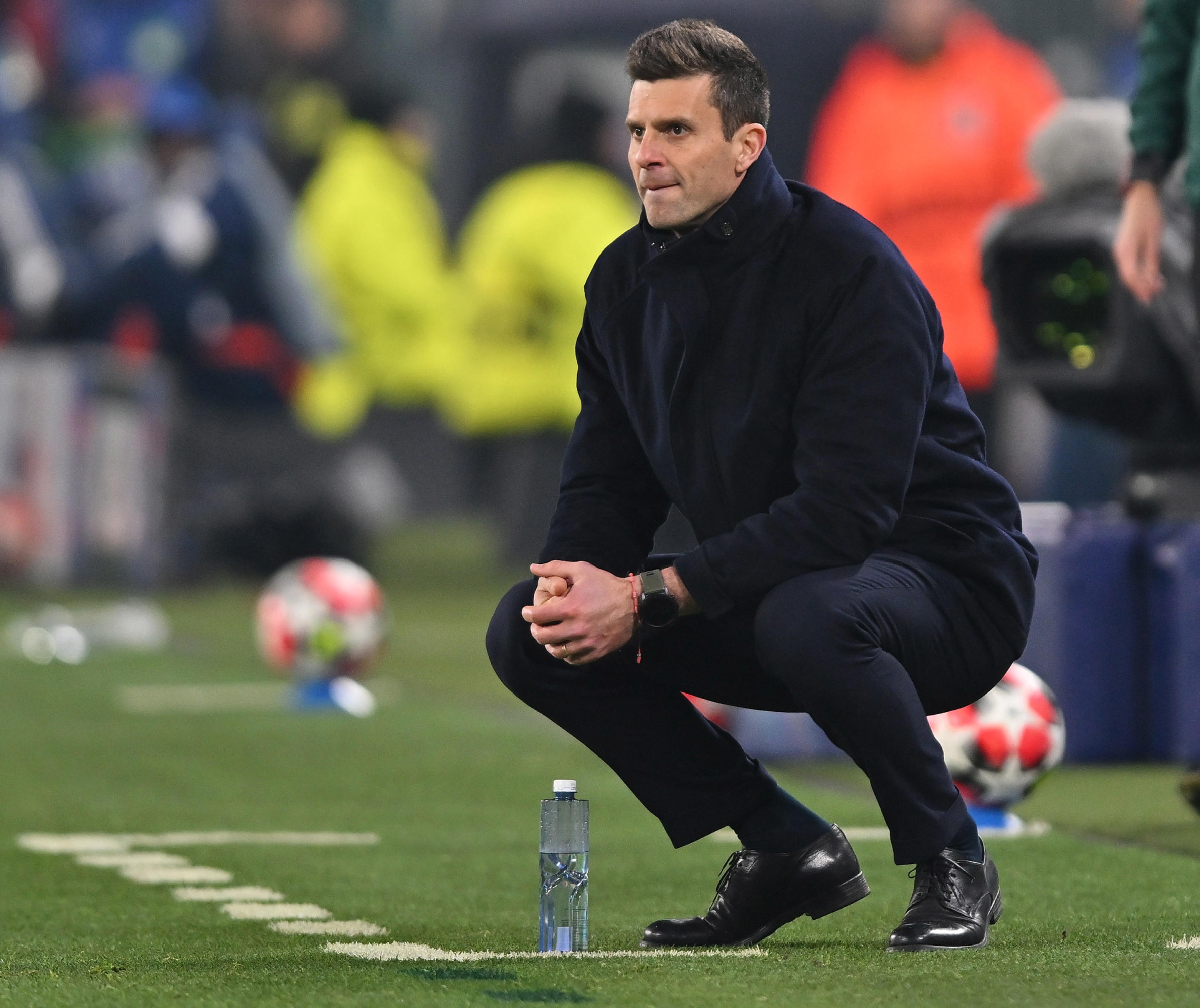 Juventus coach Thiago Motta during the UEFA Champions League soccer match Juventus FC vs SL Benfica at the Allianz Stadium in Turin, Italy, 29 January 2025 ANSA/ALESSANDRO DI MARCO