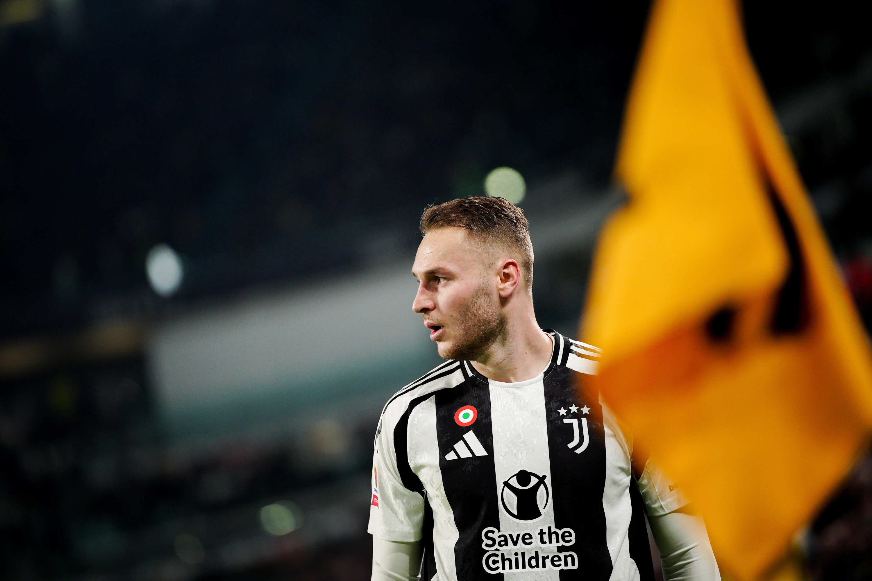 Juventus' Teun Koopmeiners  during the Coppa Italia quarter-finals soccer match between Juventus and Empoli at the Allianz Stadium in Torino, north west Italy - Wednesday, February 26, 2025. Sport - Soccer . (Photo by Marco Alpozzi/Lapresse)