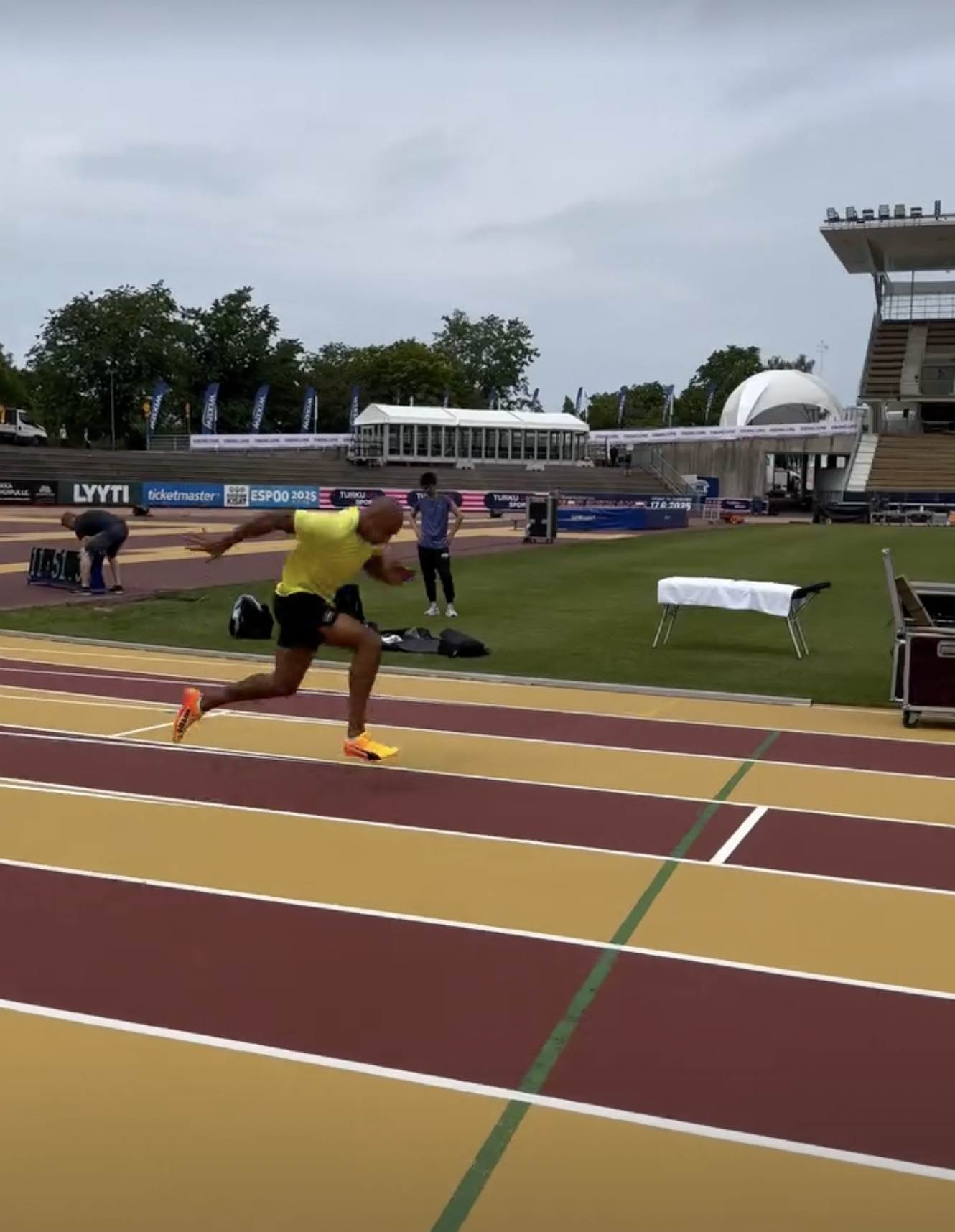 marcell jacobs allenamento 2025